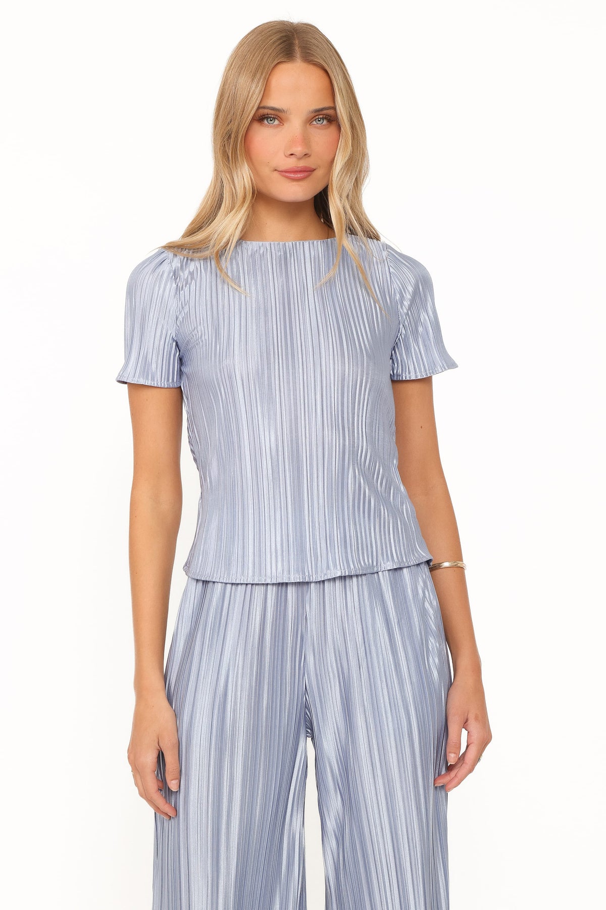 SETS Belli Pleated Pant Set - Icy Blue