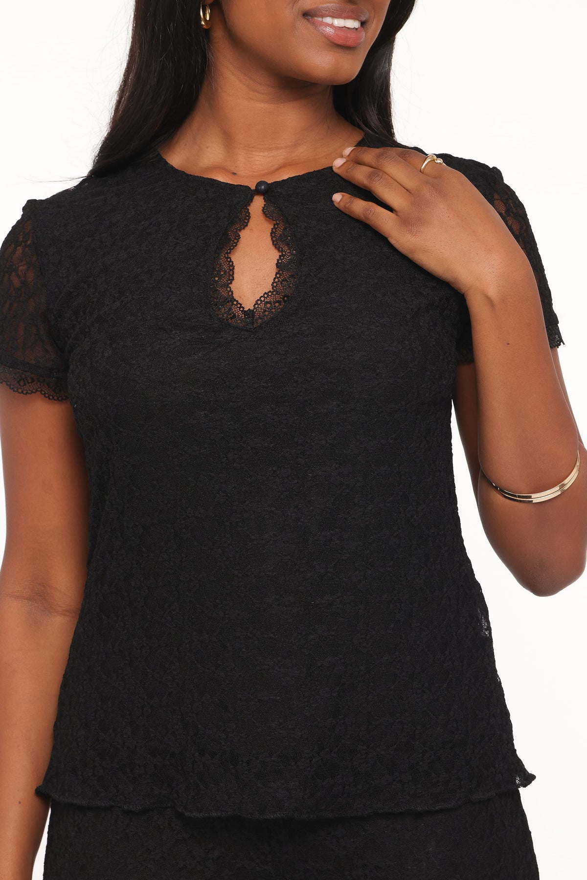 SETS Bellis Lace Pant Set - Black