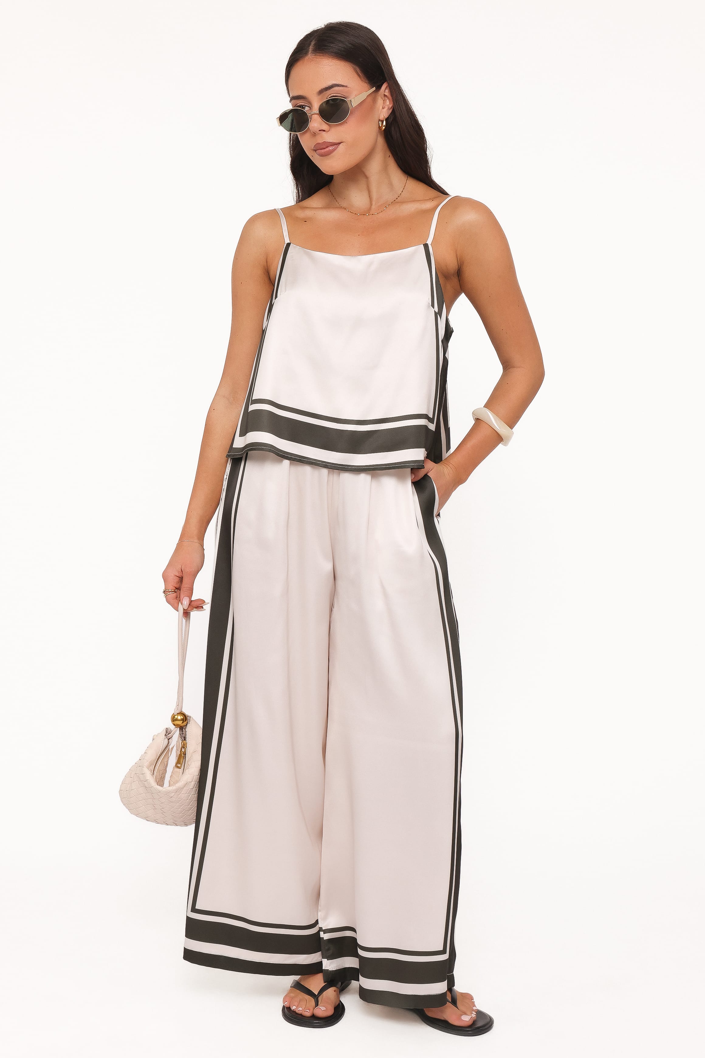 SETS Caelia Pant Set - Beige Olive