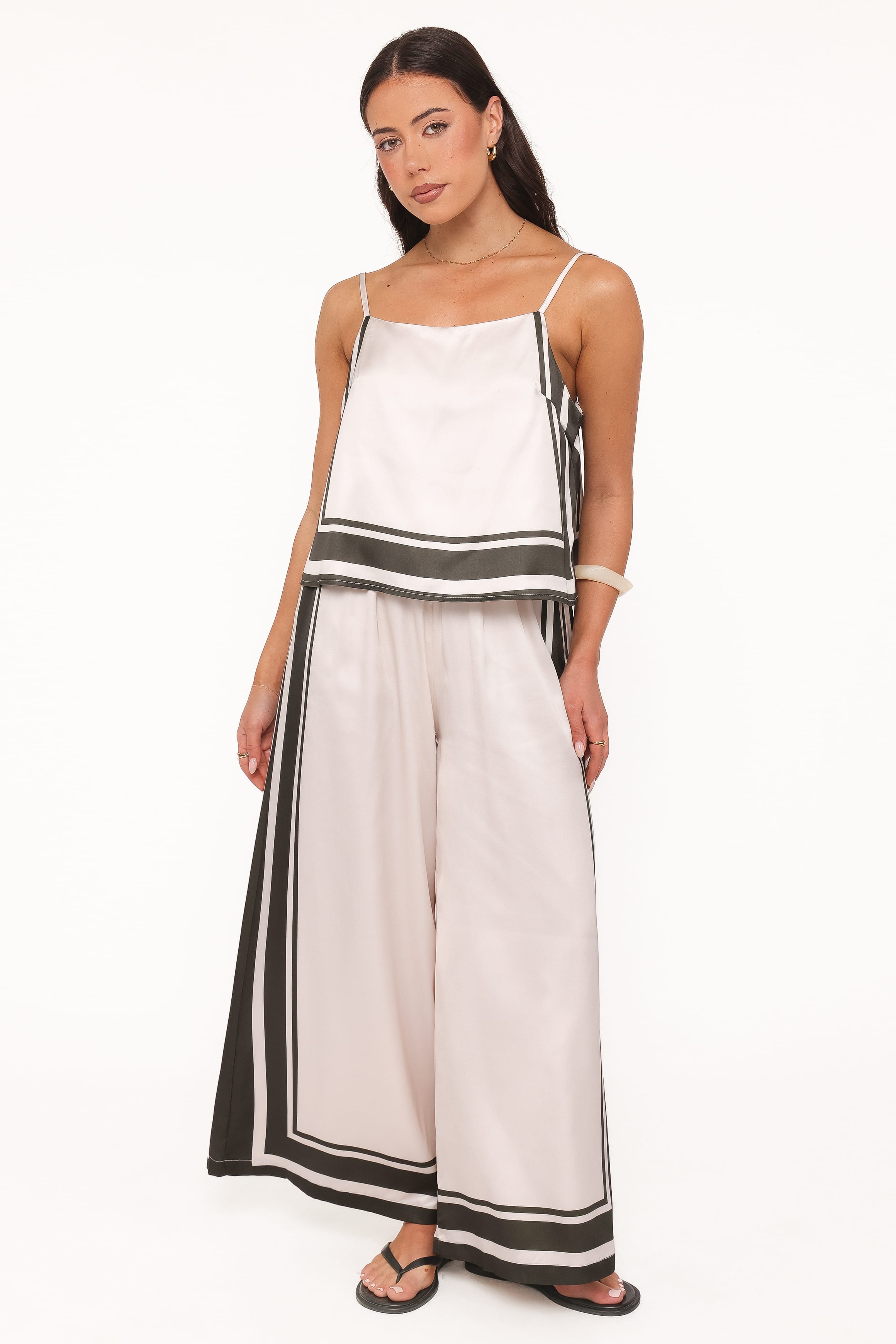 SETS Caelia Pant Set - Beige Olive