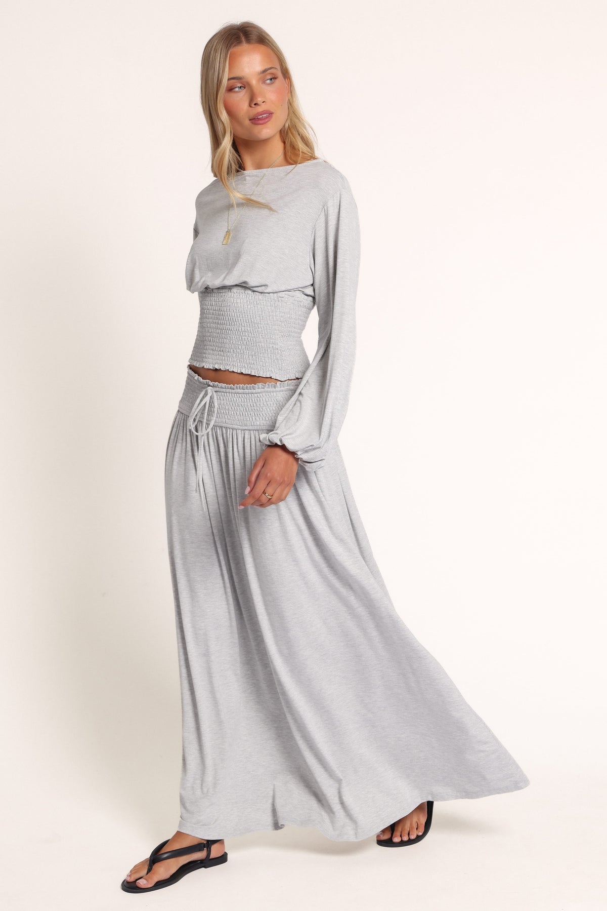 SETS Calle Knit Skirt Set - Grey