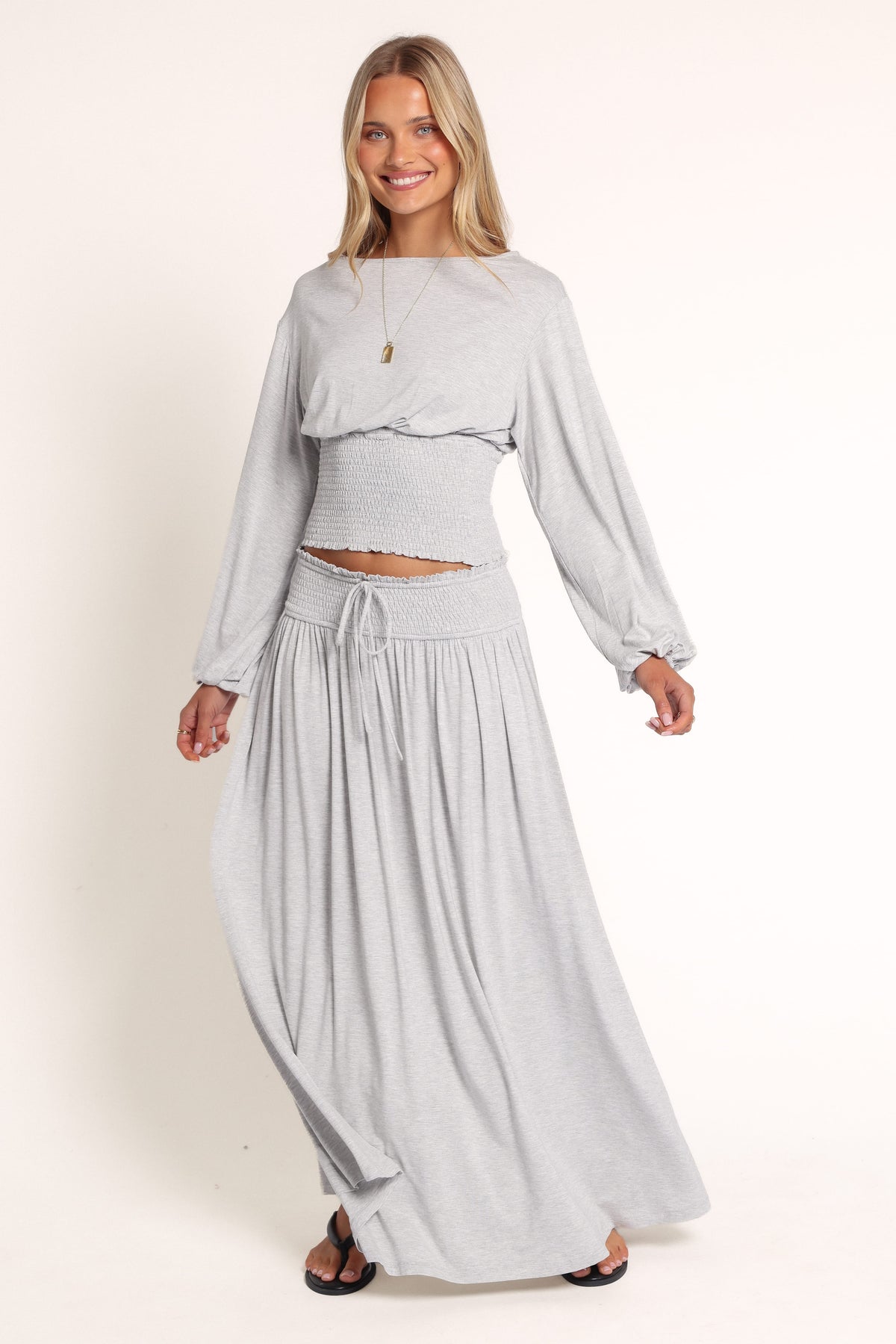 SETS Calle Knit Skirt Set - Grey