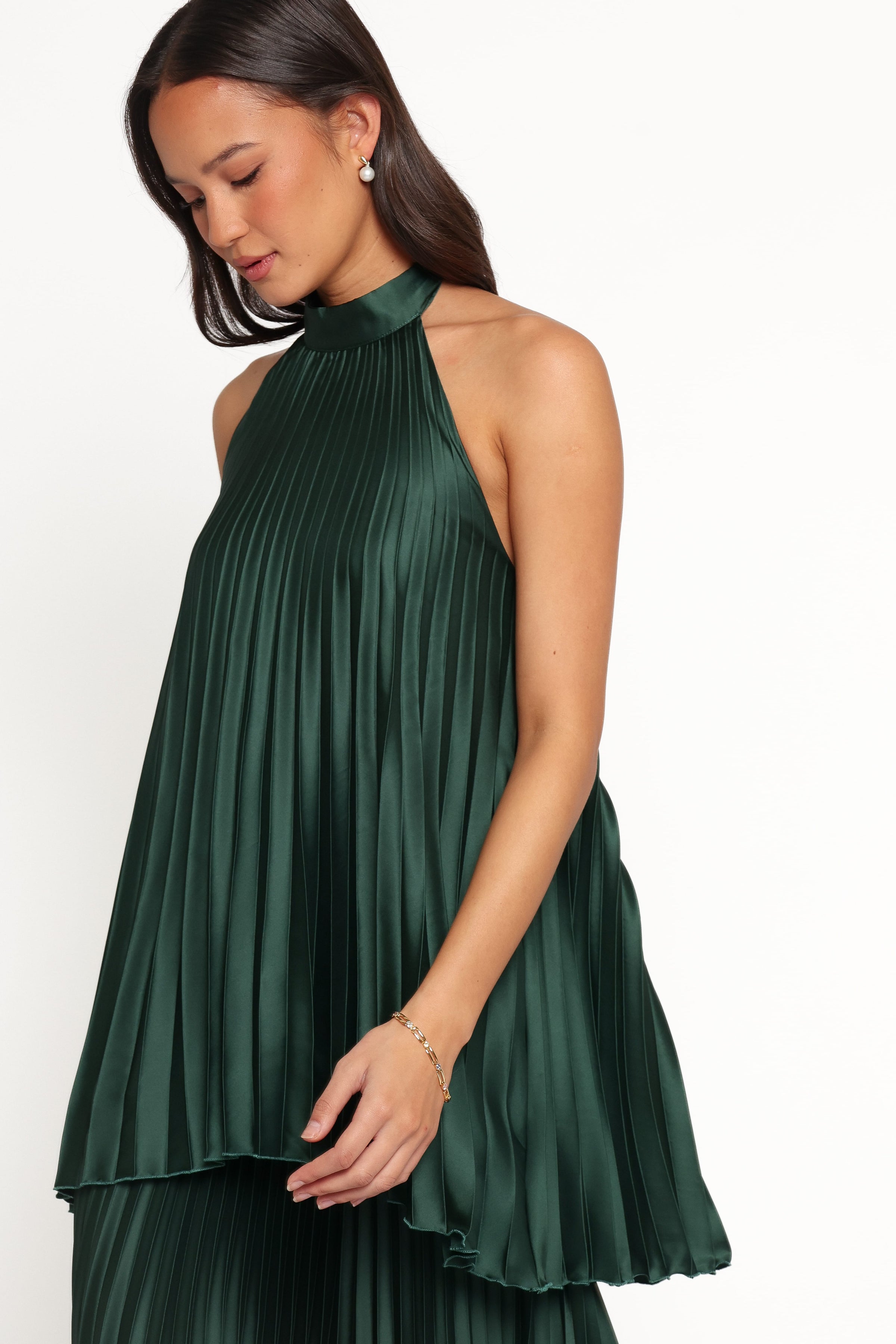 SETS Darina Pleated Skirt Set - Olive