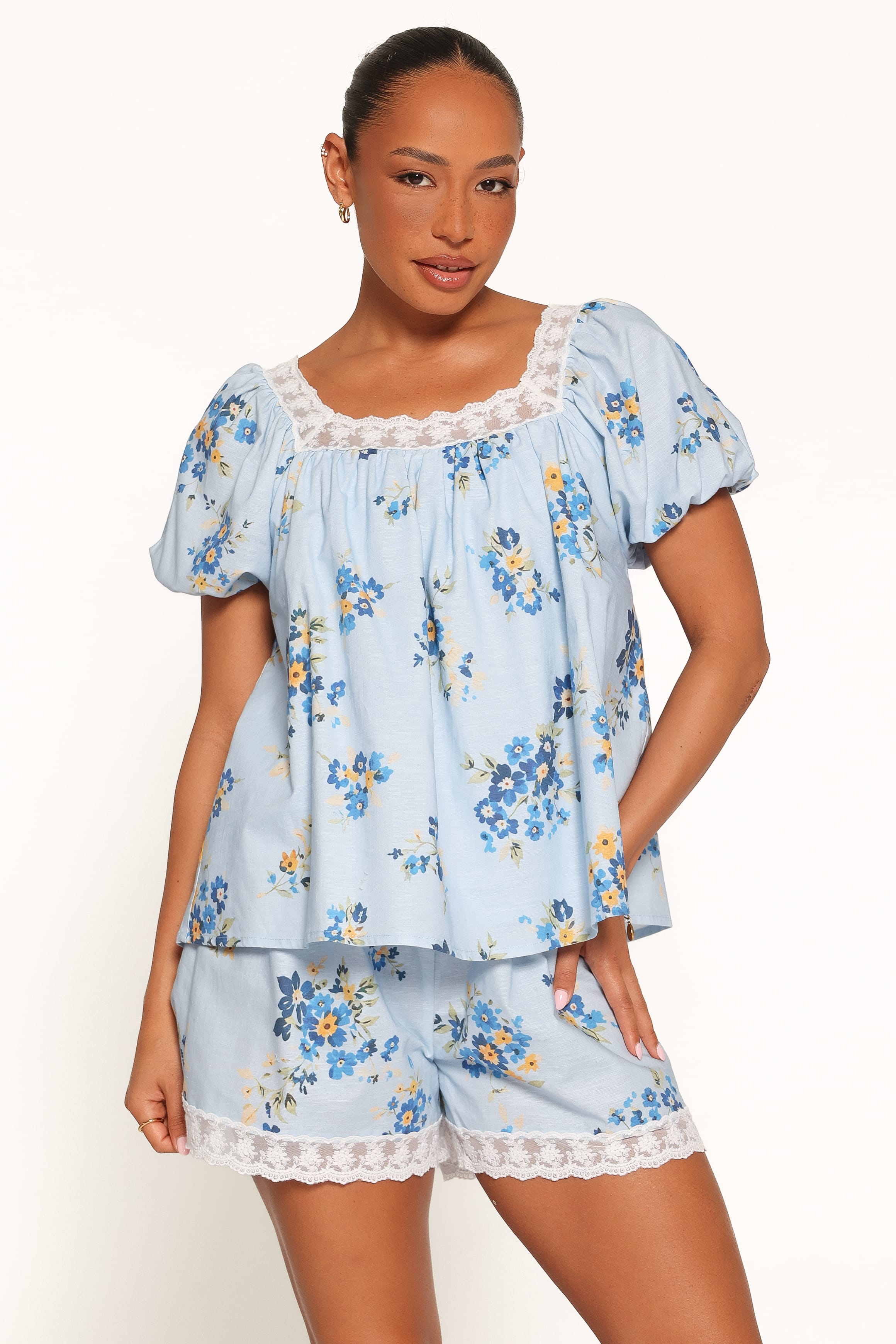 SETS Fawna Short Set - Blue Floral