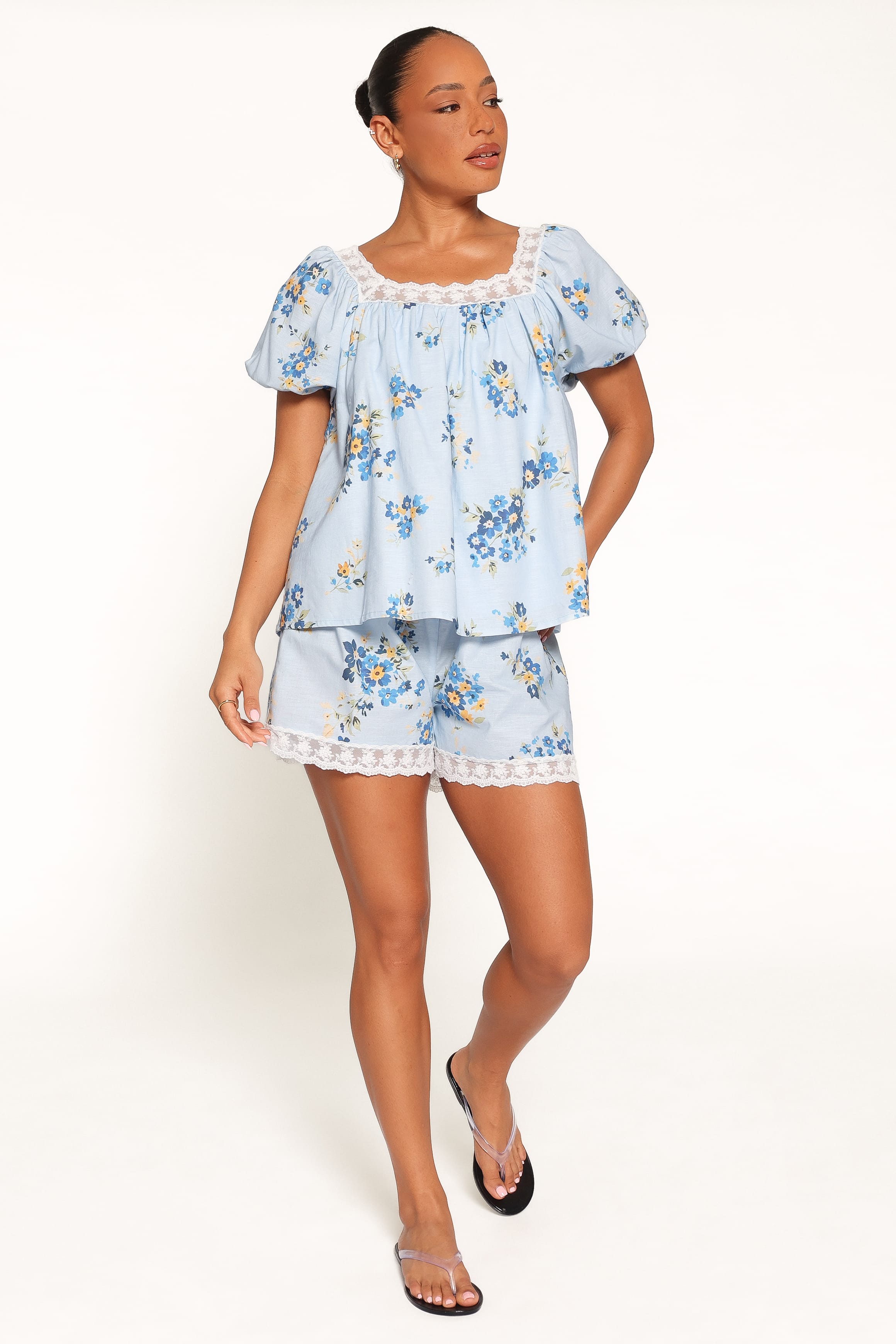 SETS Fawna Short Set - Blue Floral