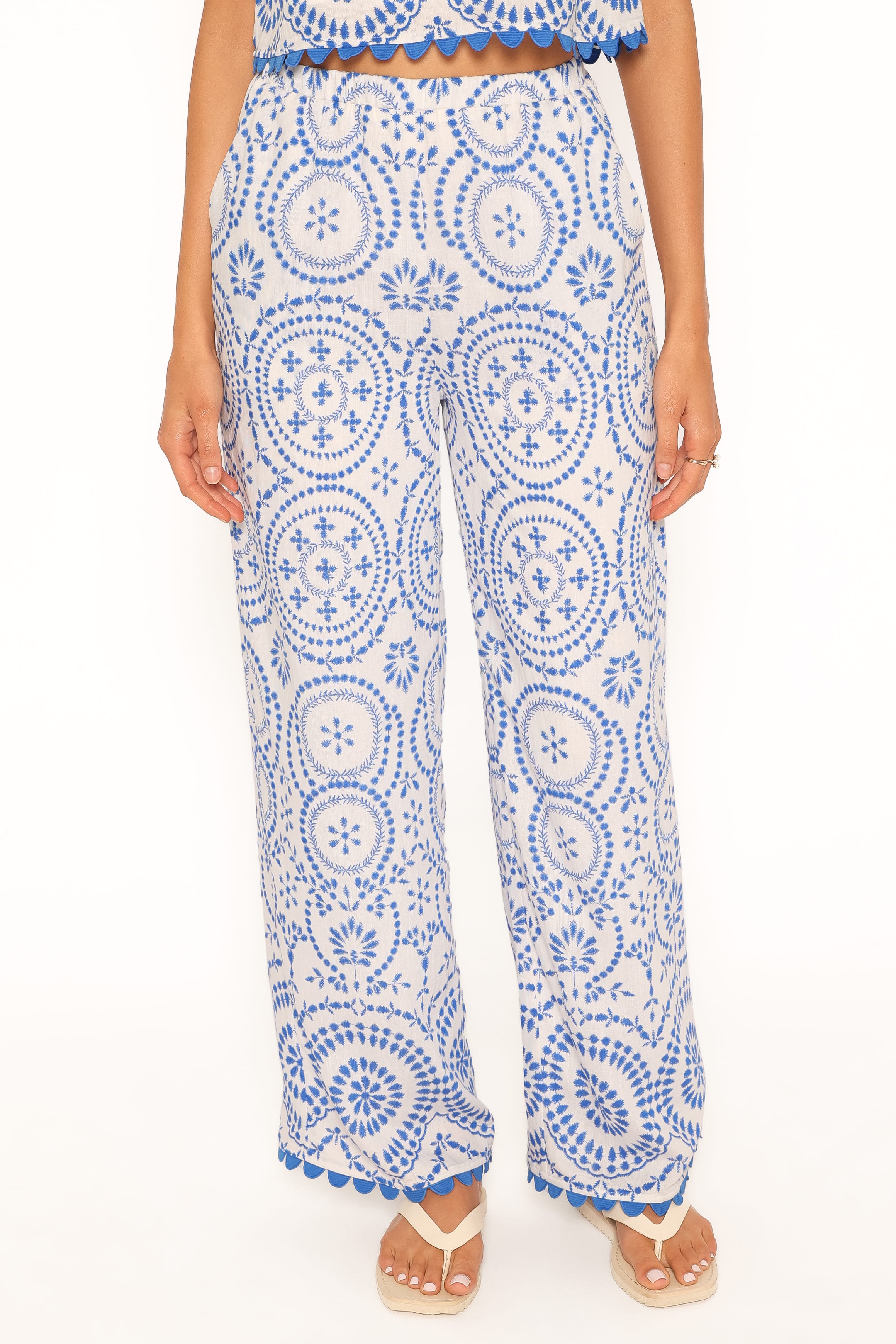 SETS Felicia Pant Set - Blue Tile