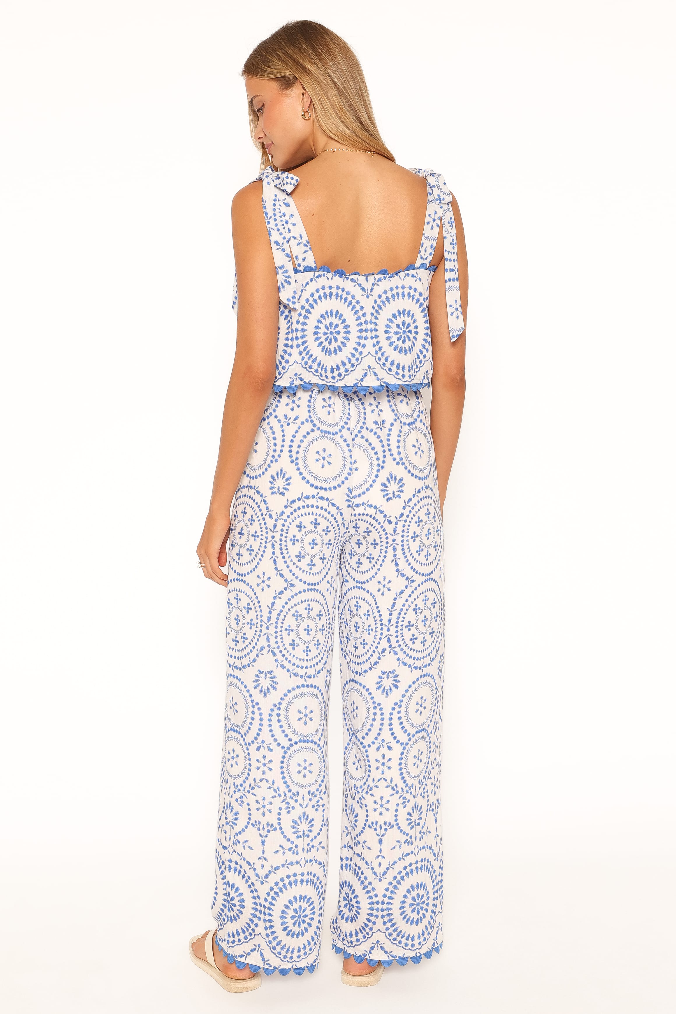 SETS Felicia Pant Set - Blue Tile