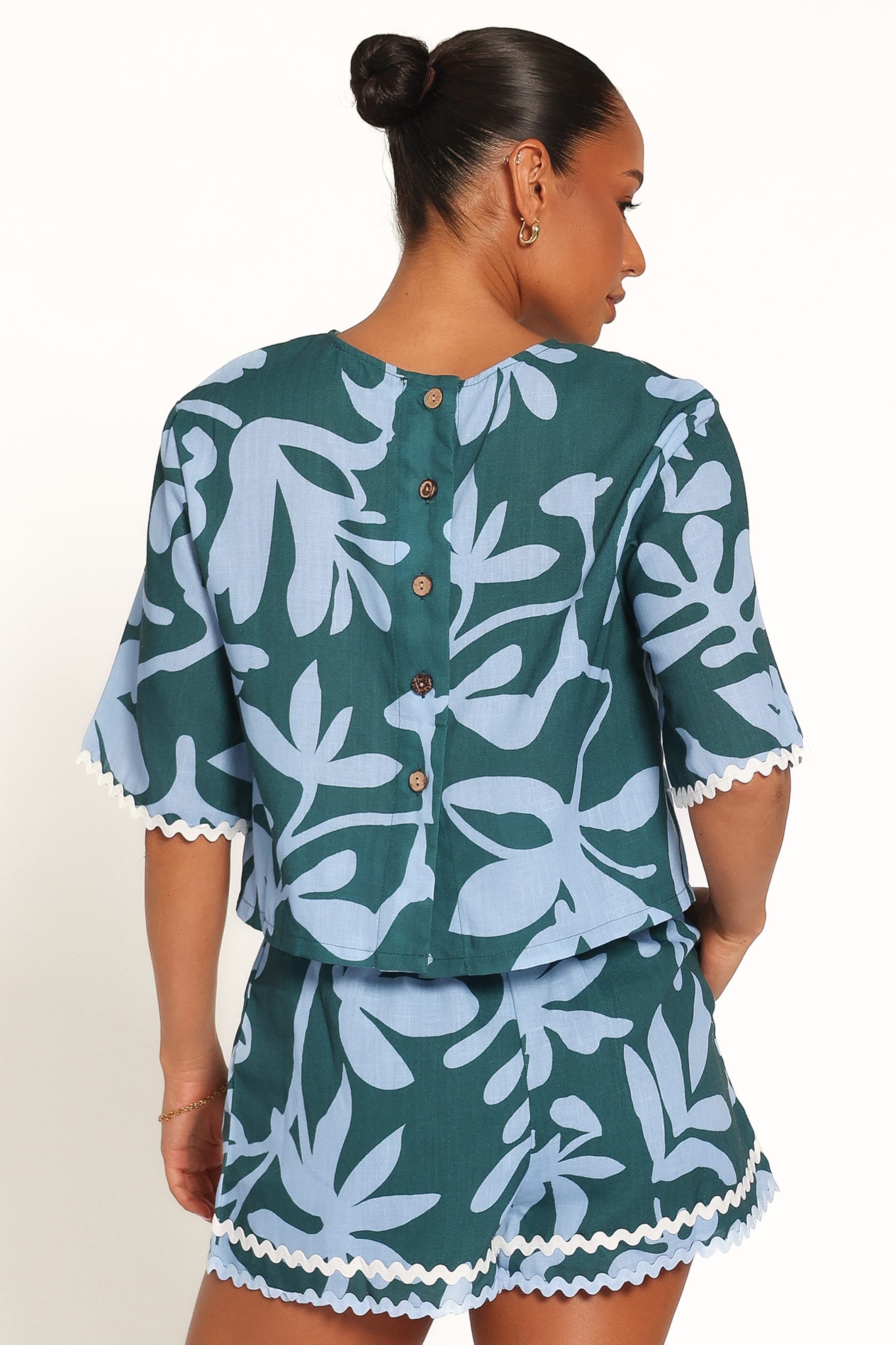 SETS Gaia Short Set - Blue Leaf