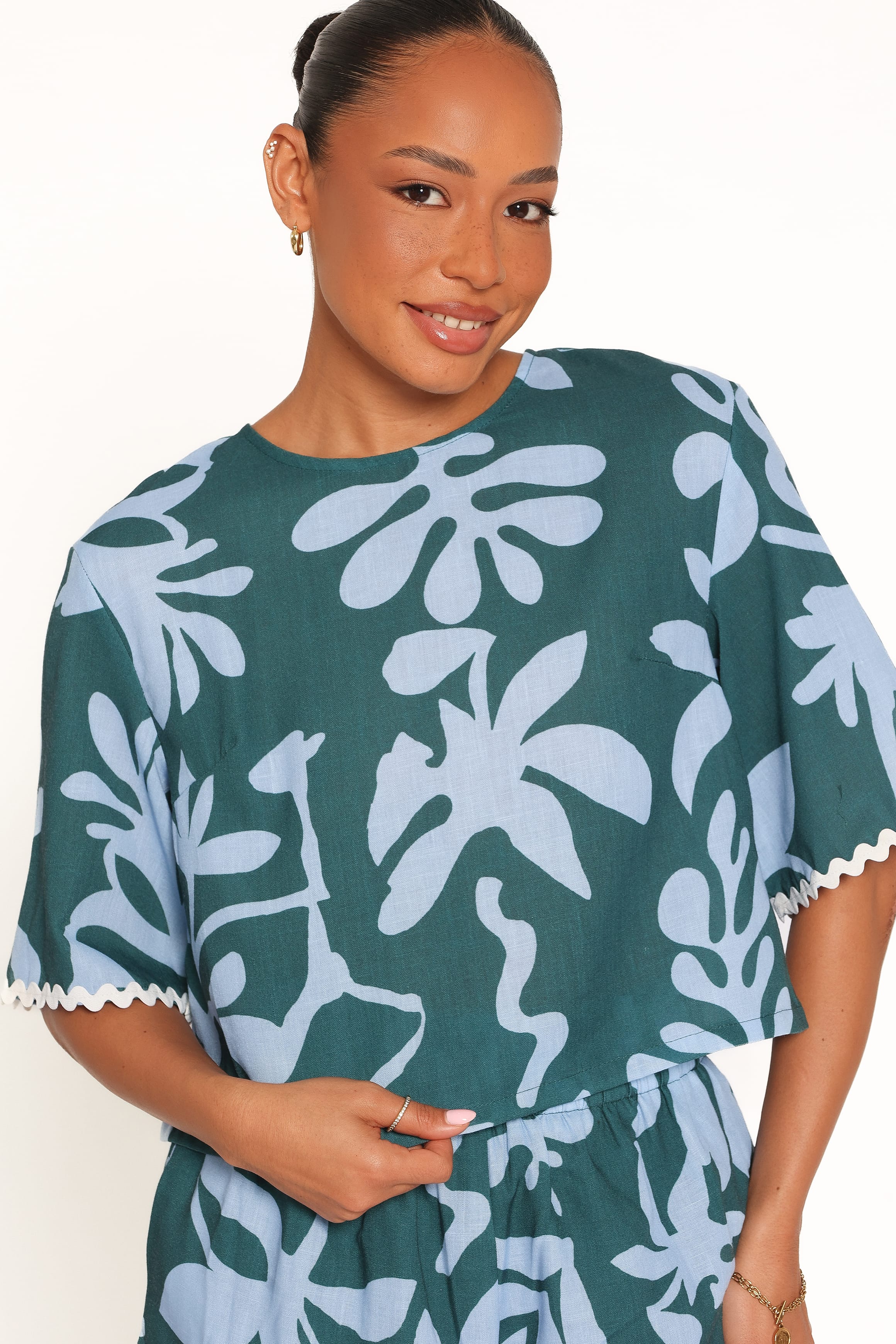 SETS Gaia Short Set - Blue Leaf