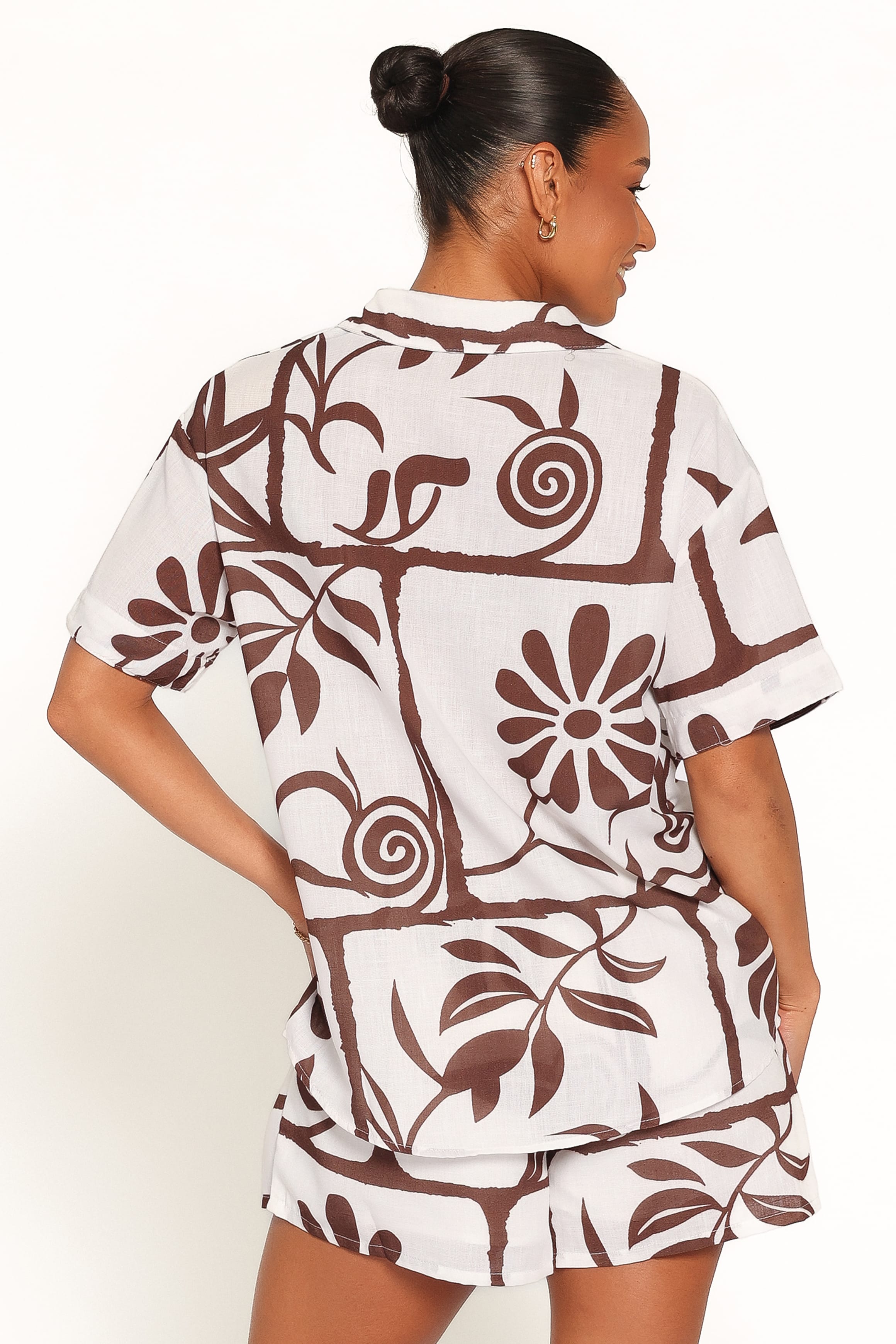 SETS Helga Short Set - Brown White