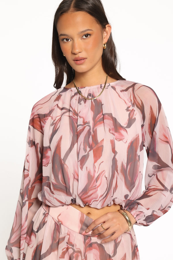 SETS Lorei Chiffon Skirt Set - Pink Petal