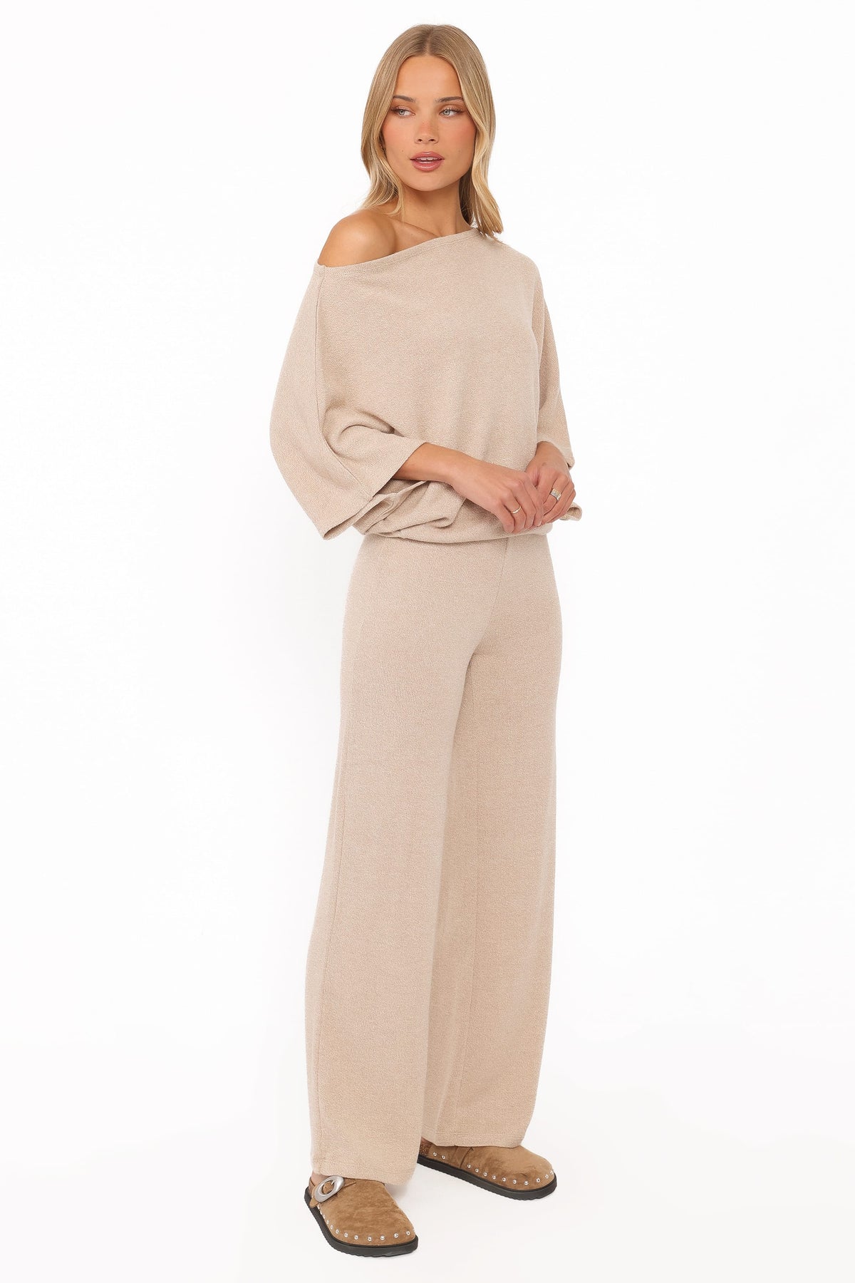 SETS Salome Lightweight Knit Pant Set - Beige