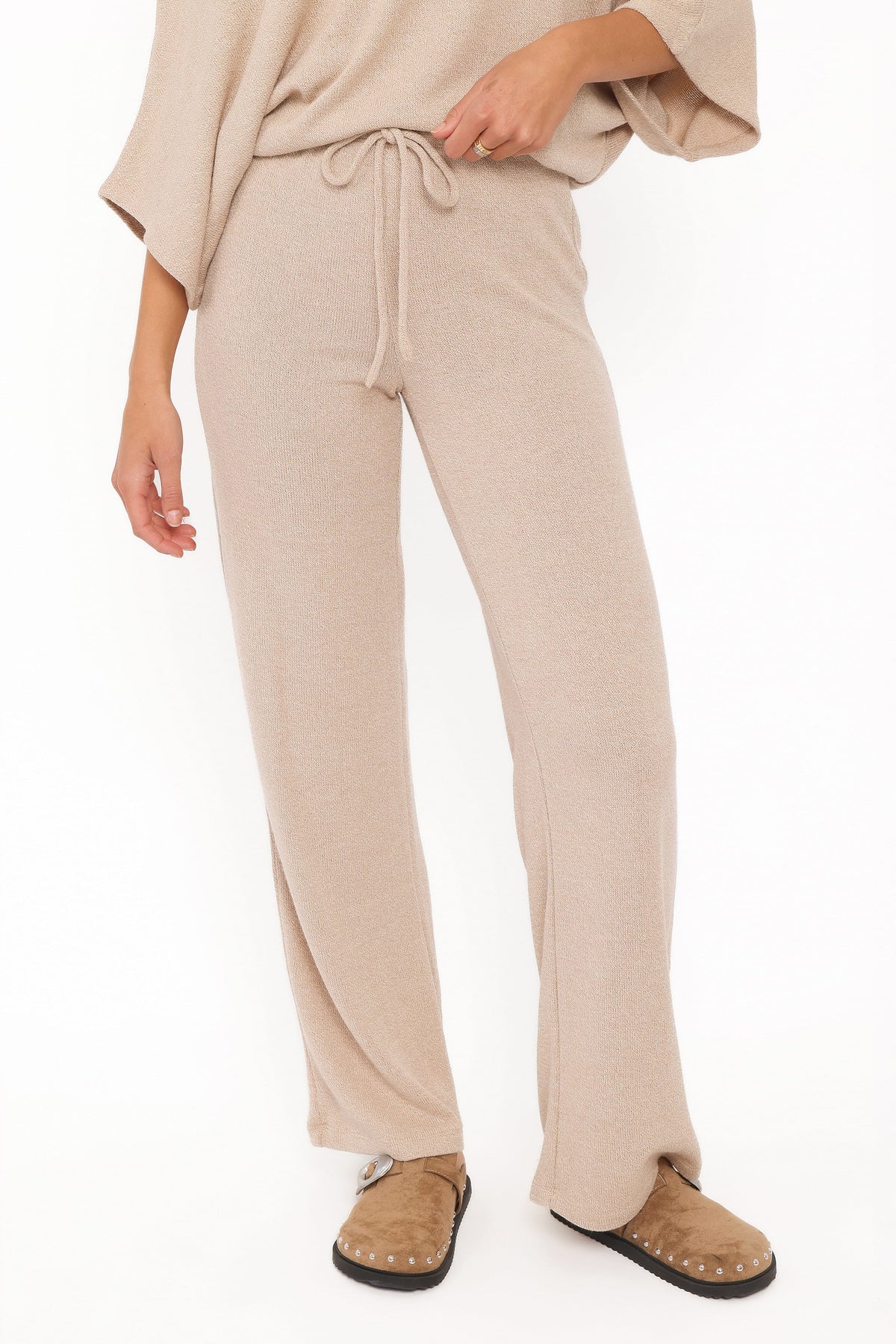 SETS Salome Lightweight Knit Pant Set - Beige
