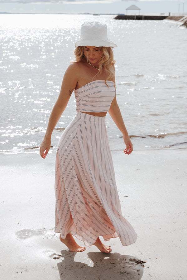 SETS Serafina Two Piece Set - Pink/Blue Stripe
