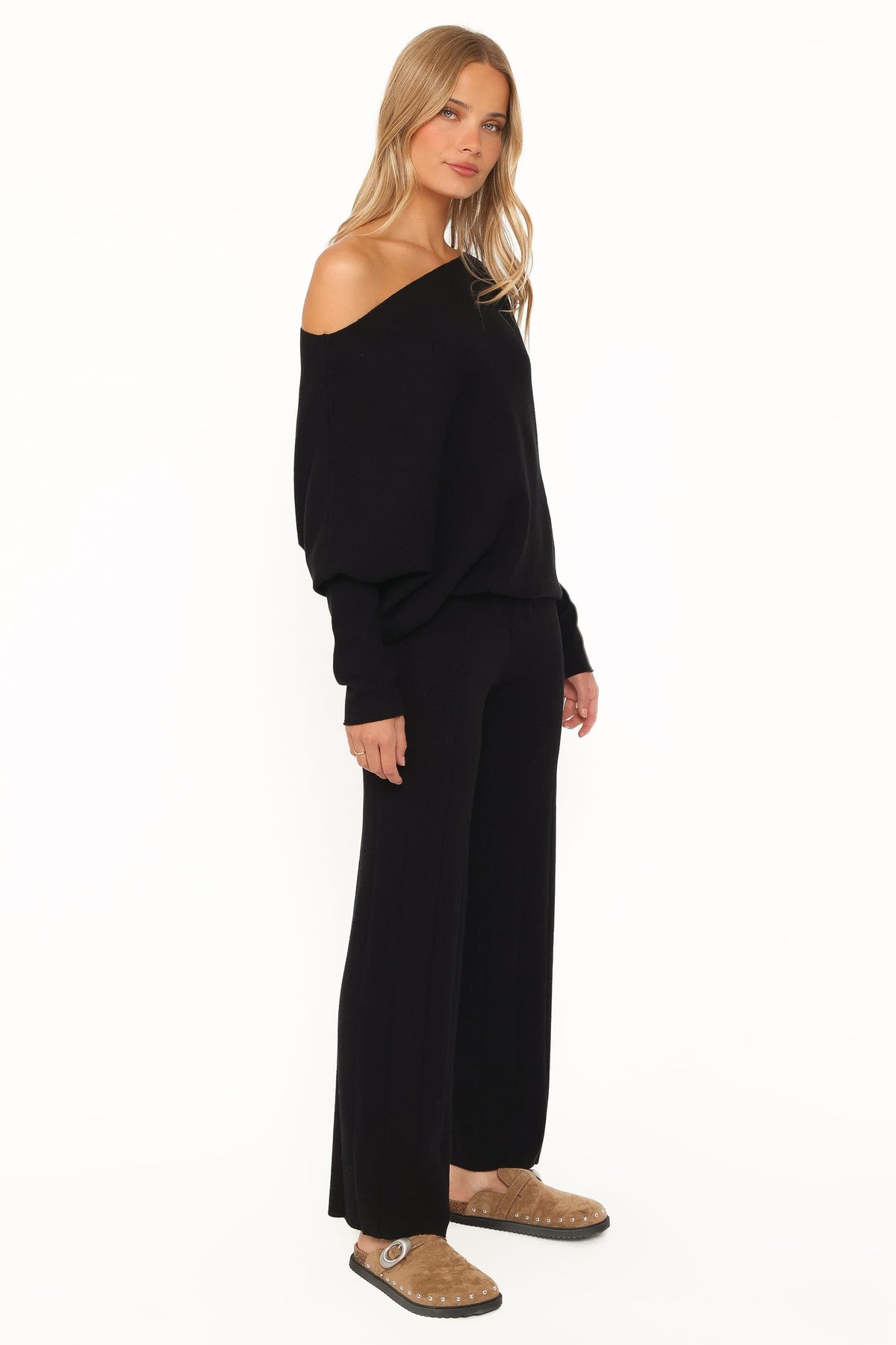 SETS Sheena Dolman Sleeve Pant Set - Black