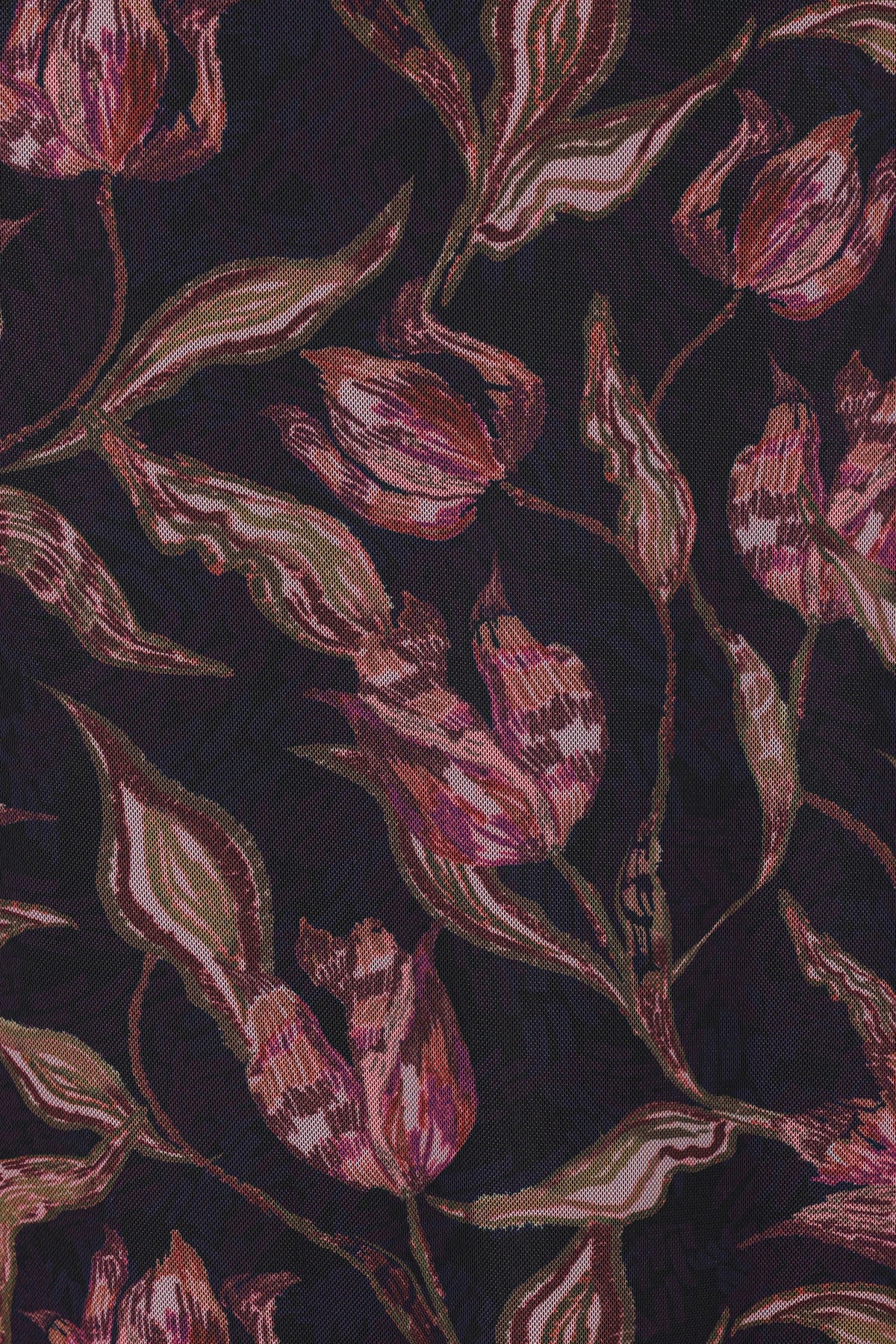 SETS Steele Mesh Skirt Set - Dark Plum Floral