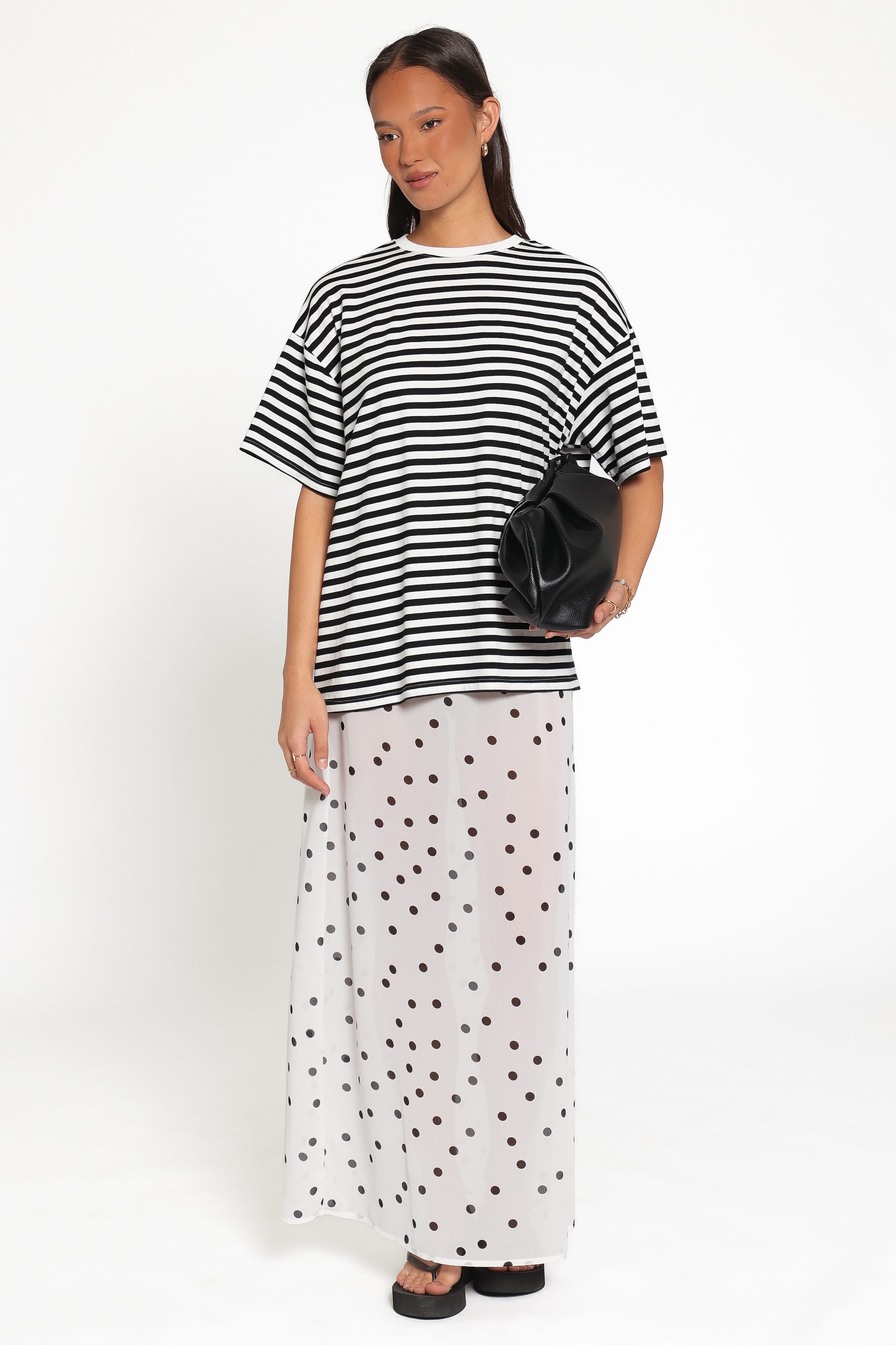 SETS Tammi Skirt Set - White Black