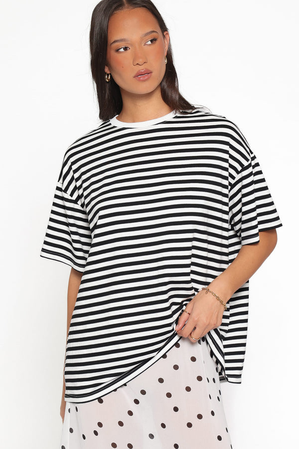 SETS Tammi Skirt Set - White Black
