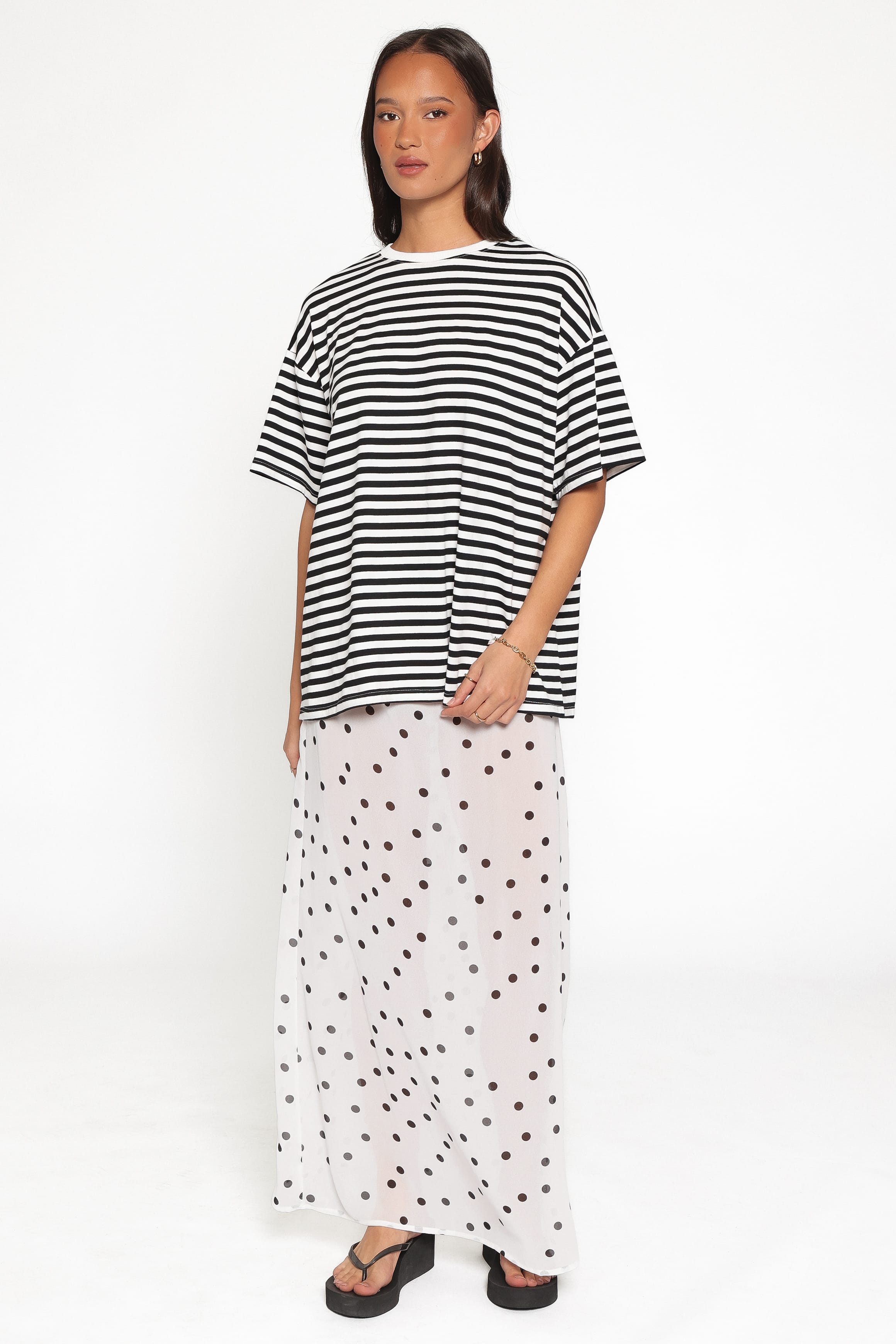 SETS Tammi Skirt Set - White Black