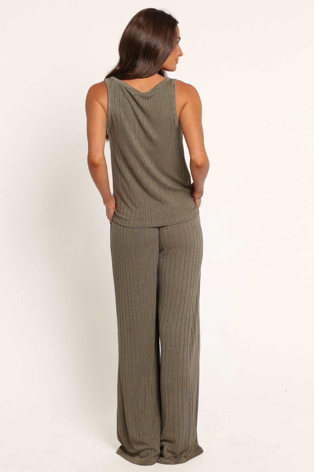 SETS Uma Knit Pant Set - Khaki Marl