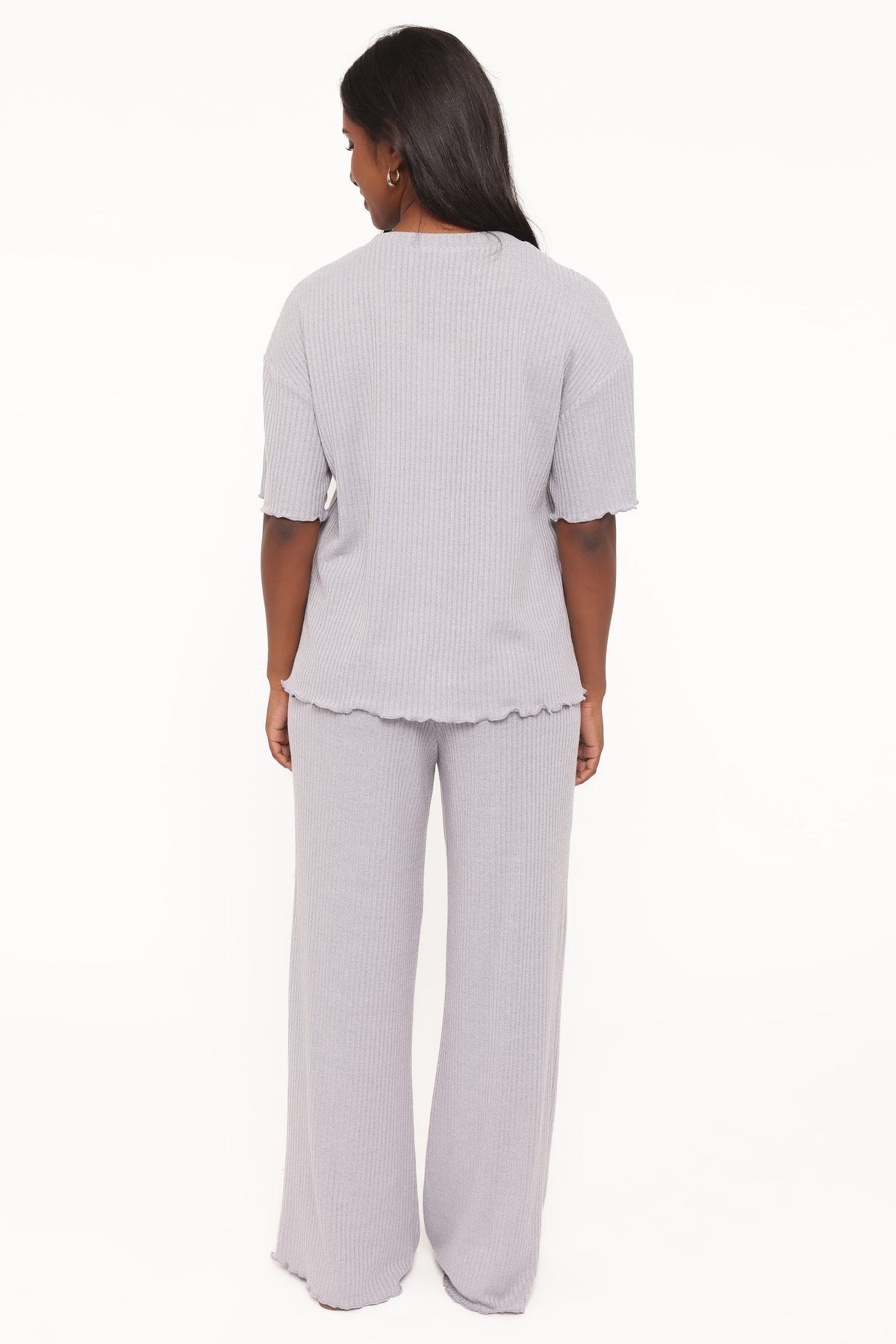 SETS Zenith Ribbed Pant Set - Grey