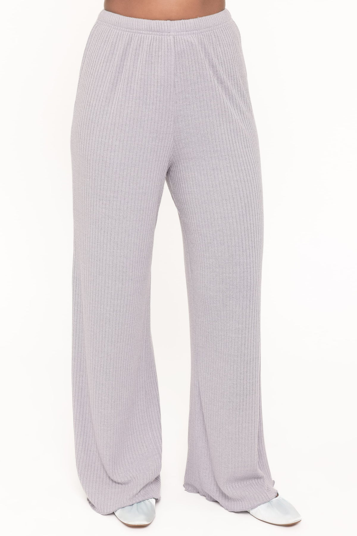 SETS Zenith Ribbed Pant Set - Grey