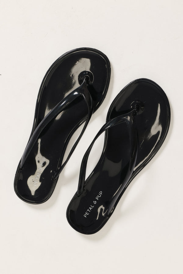 SHOES Brooklyn Jelly Sandal - Black
