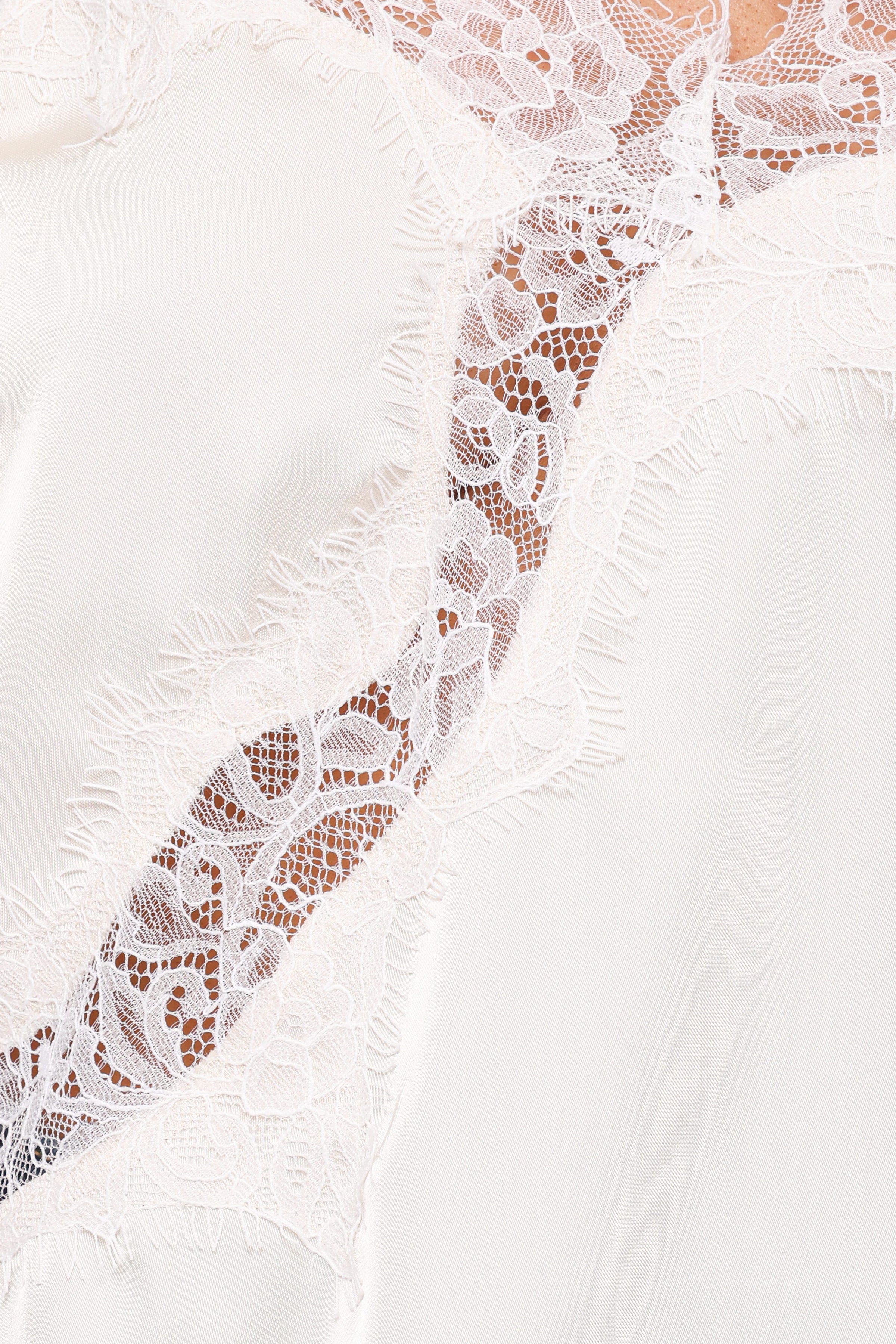 TOPS Avere Lace Asymmetrical Cami - Cream