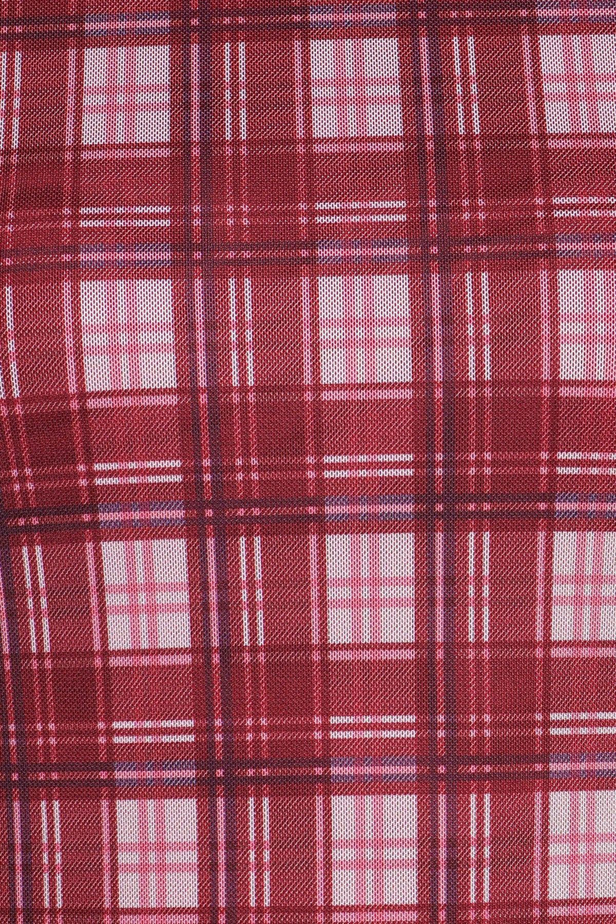 TOPS Colleen Top - Red Check Mesh