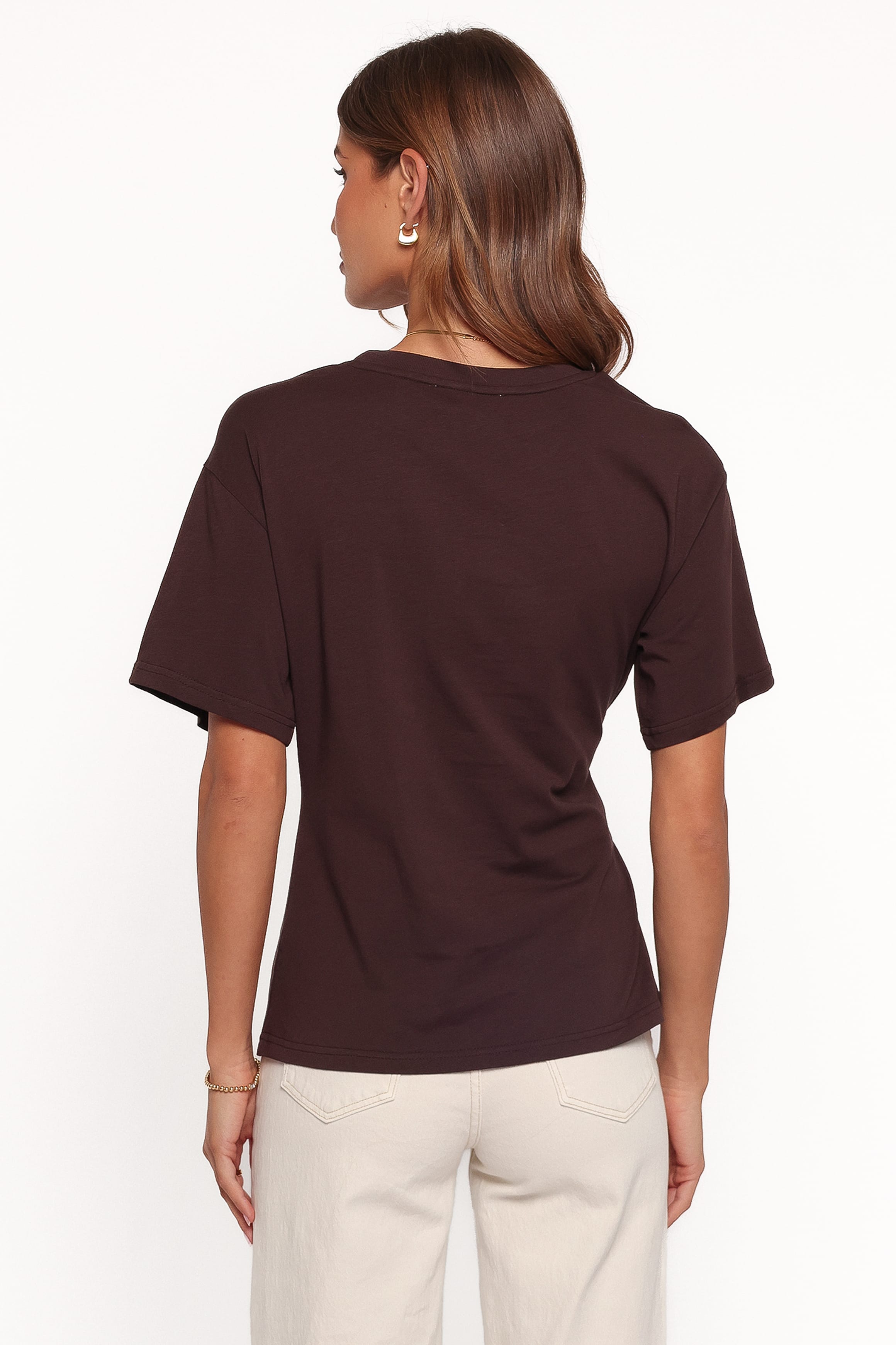 TOPS Devina Knot Tee - Brown