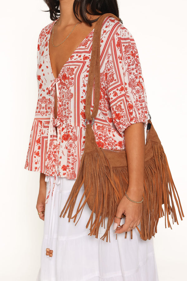 TOPS Dory Top - Red Bandana