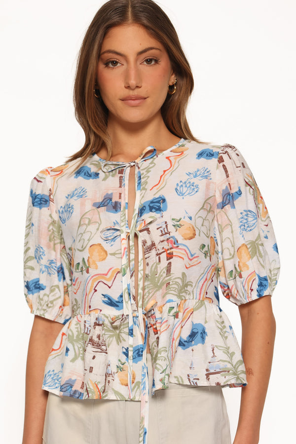 TOPS Dory Top - White Multi
