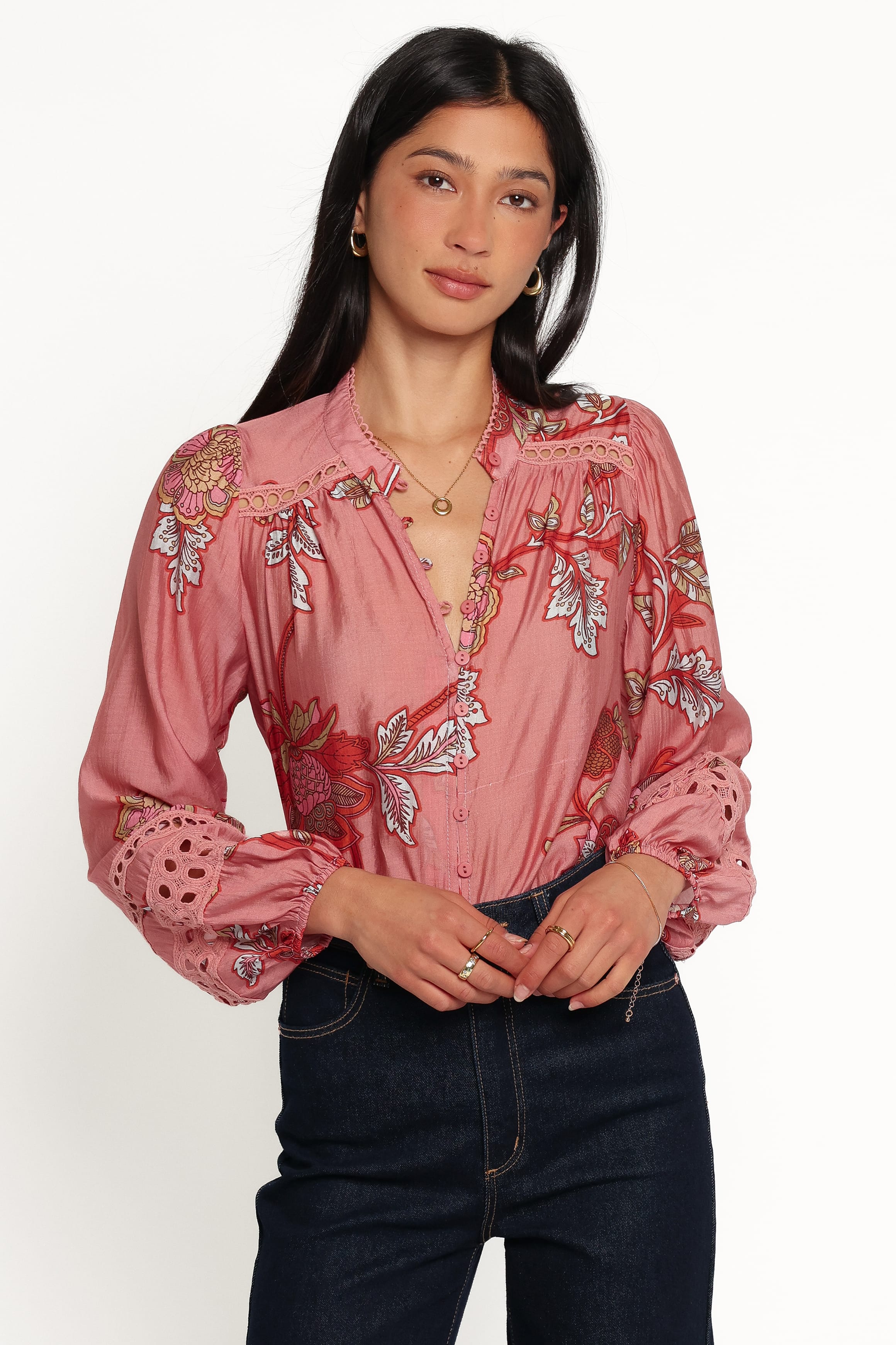 TOPS Eugenia Top - Pink Floral