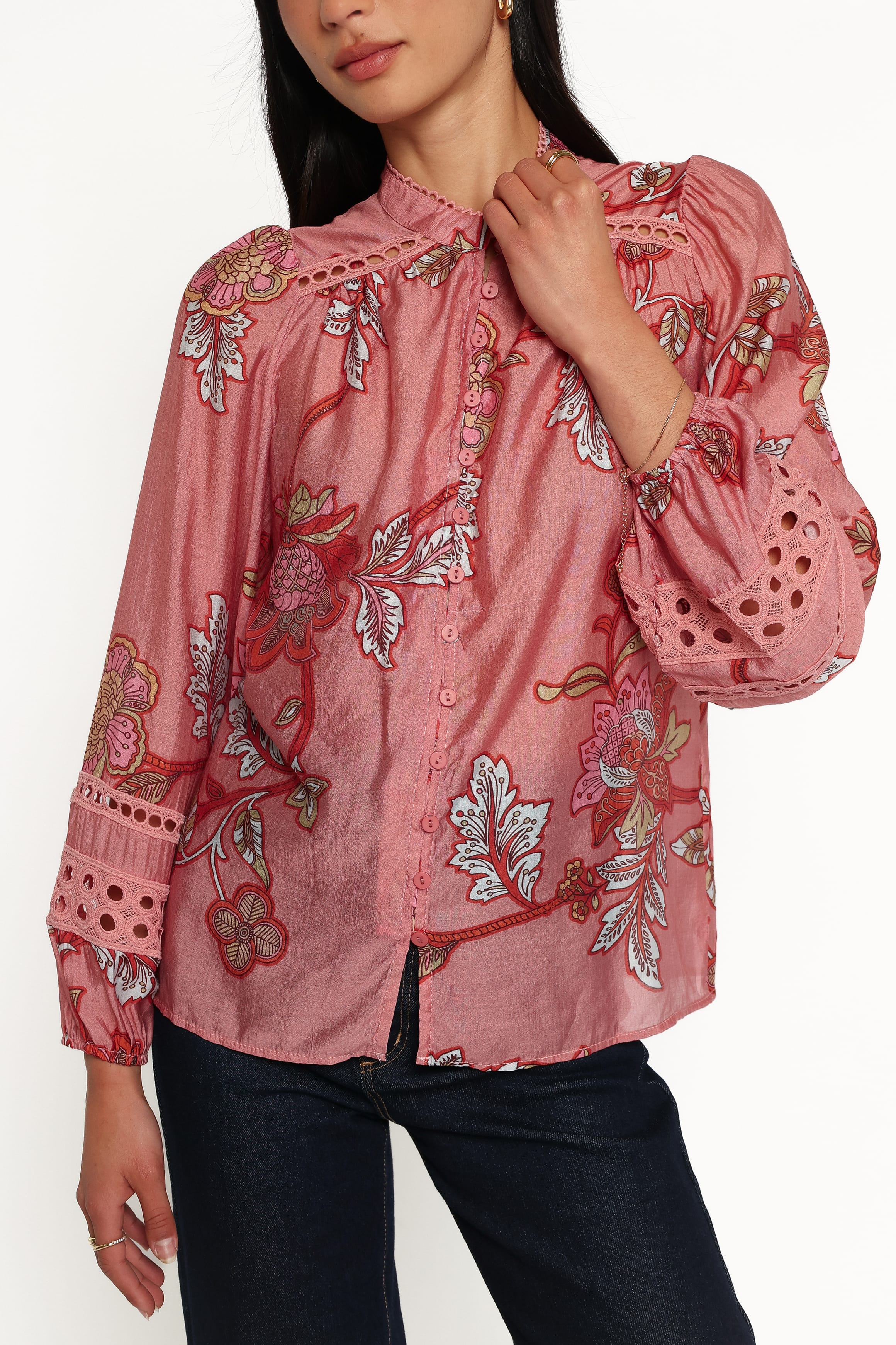 TOPS Eugenia Top - Pink Floral