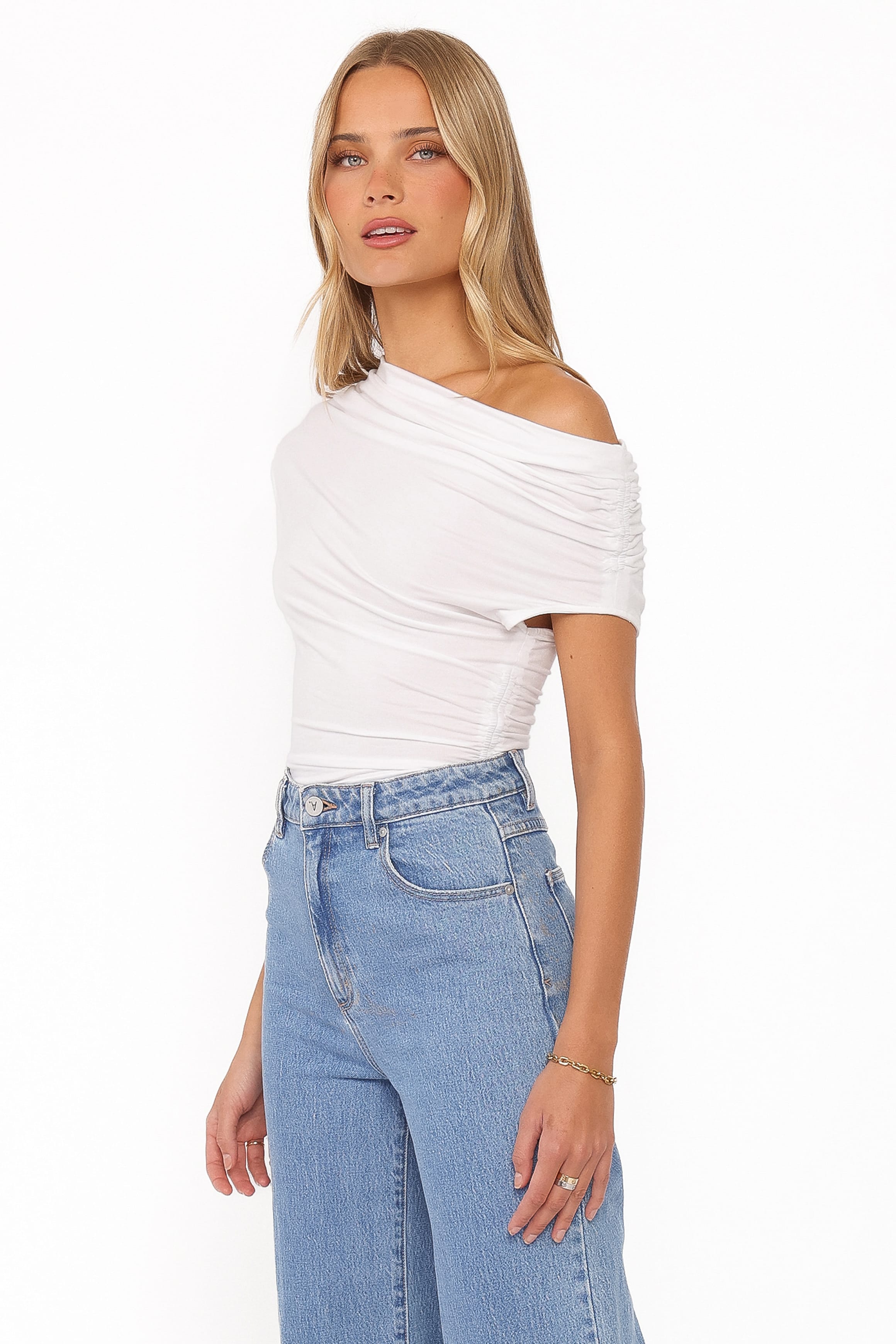 TOPS Jacki Asymmetric Top - White