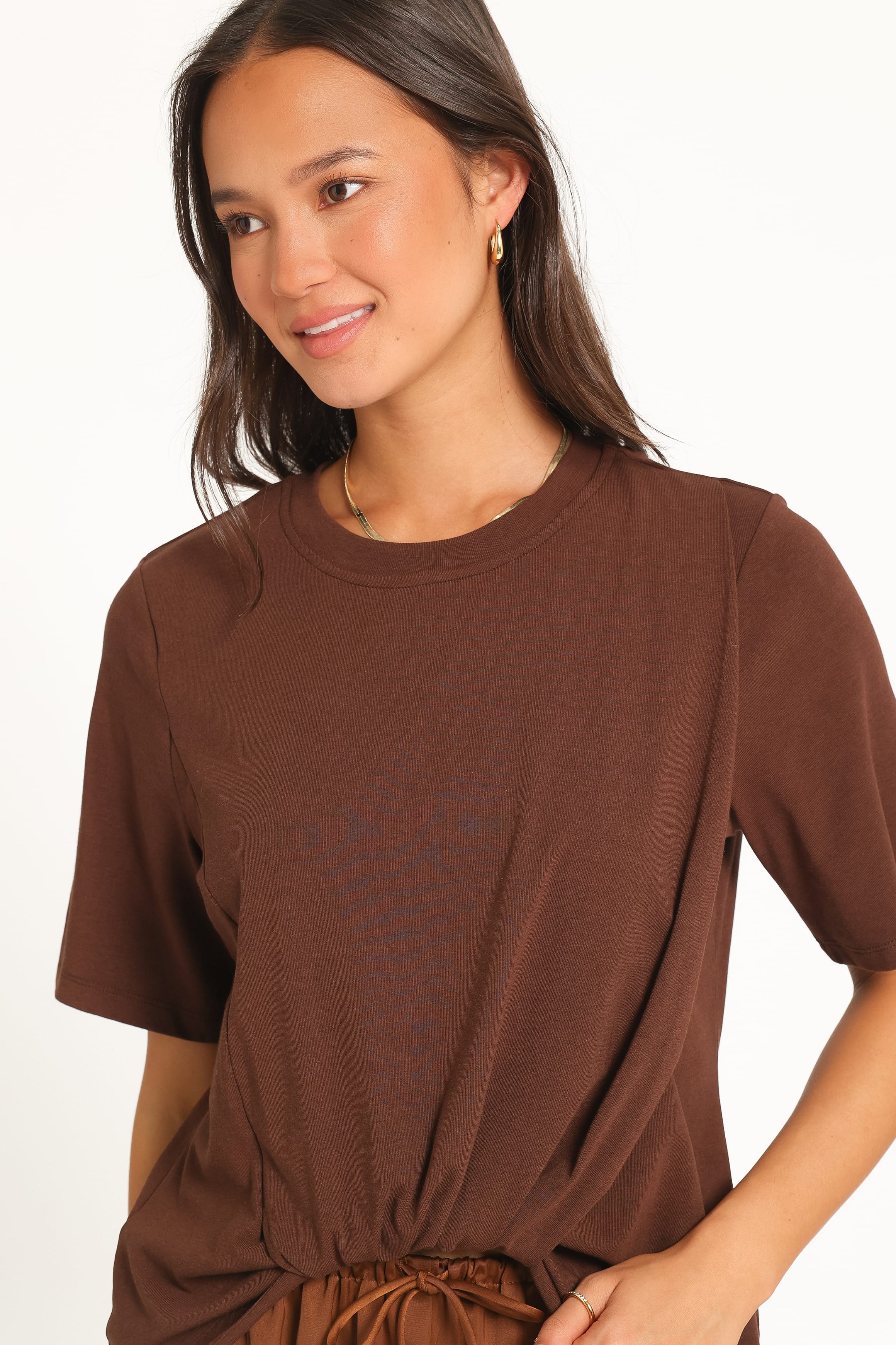TOPS Landon Knit Top - Chocolate