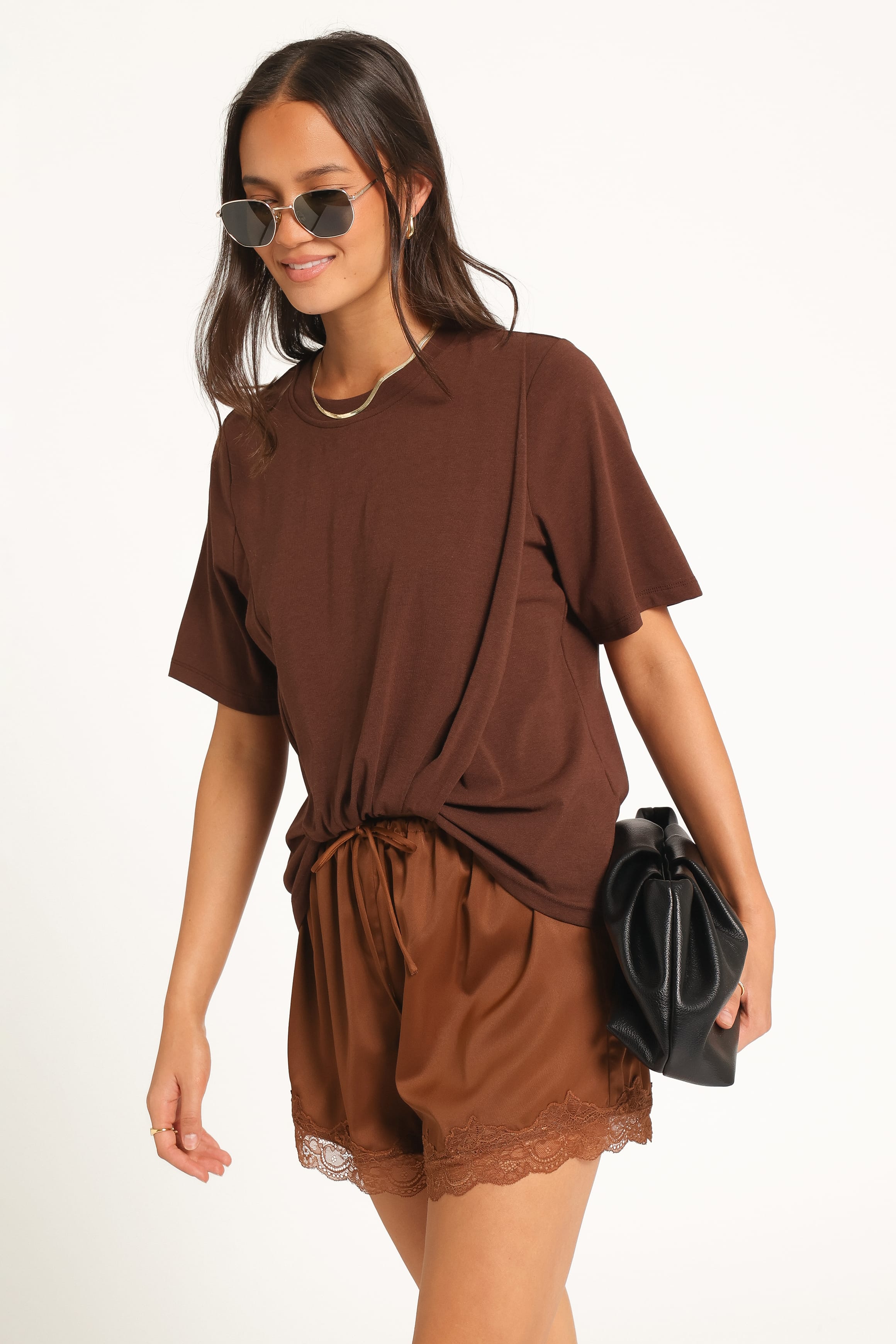 TOPS Landon Knit Top - Chocolate