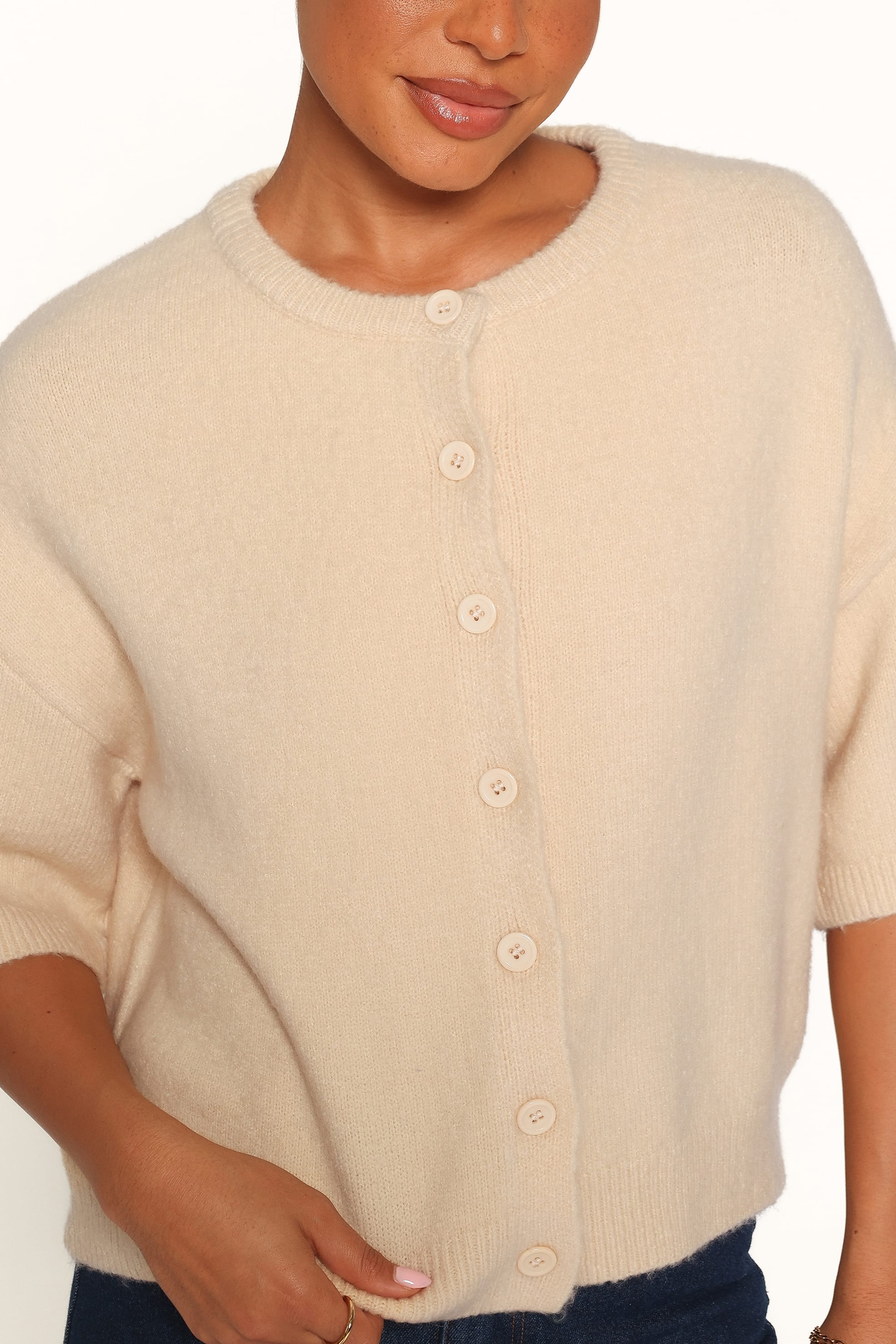 TOPS Lilith Knit Top - Beige