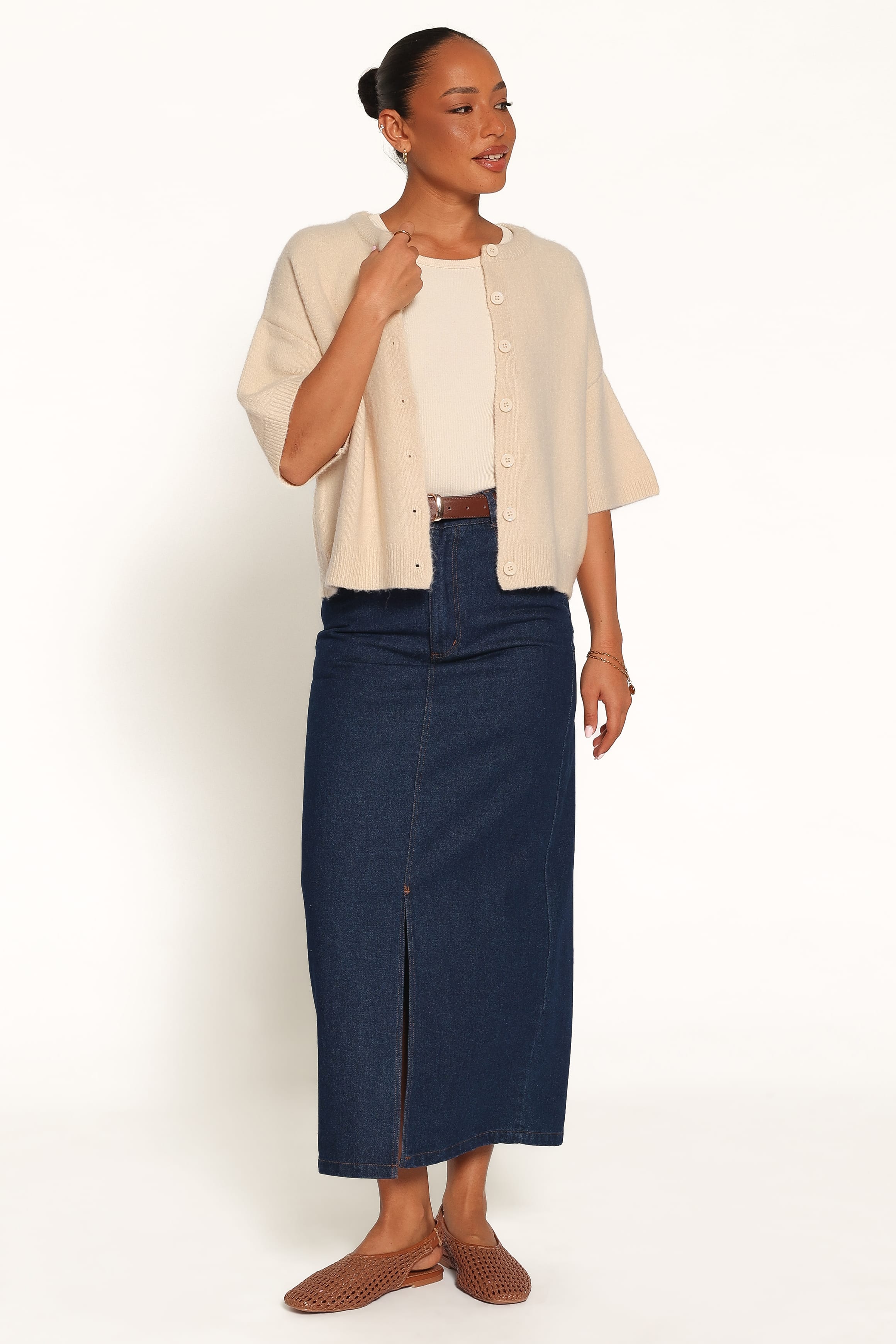 TOPS Lilith Knit Top - Beige