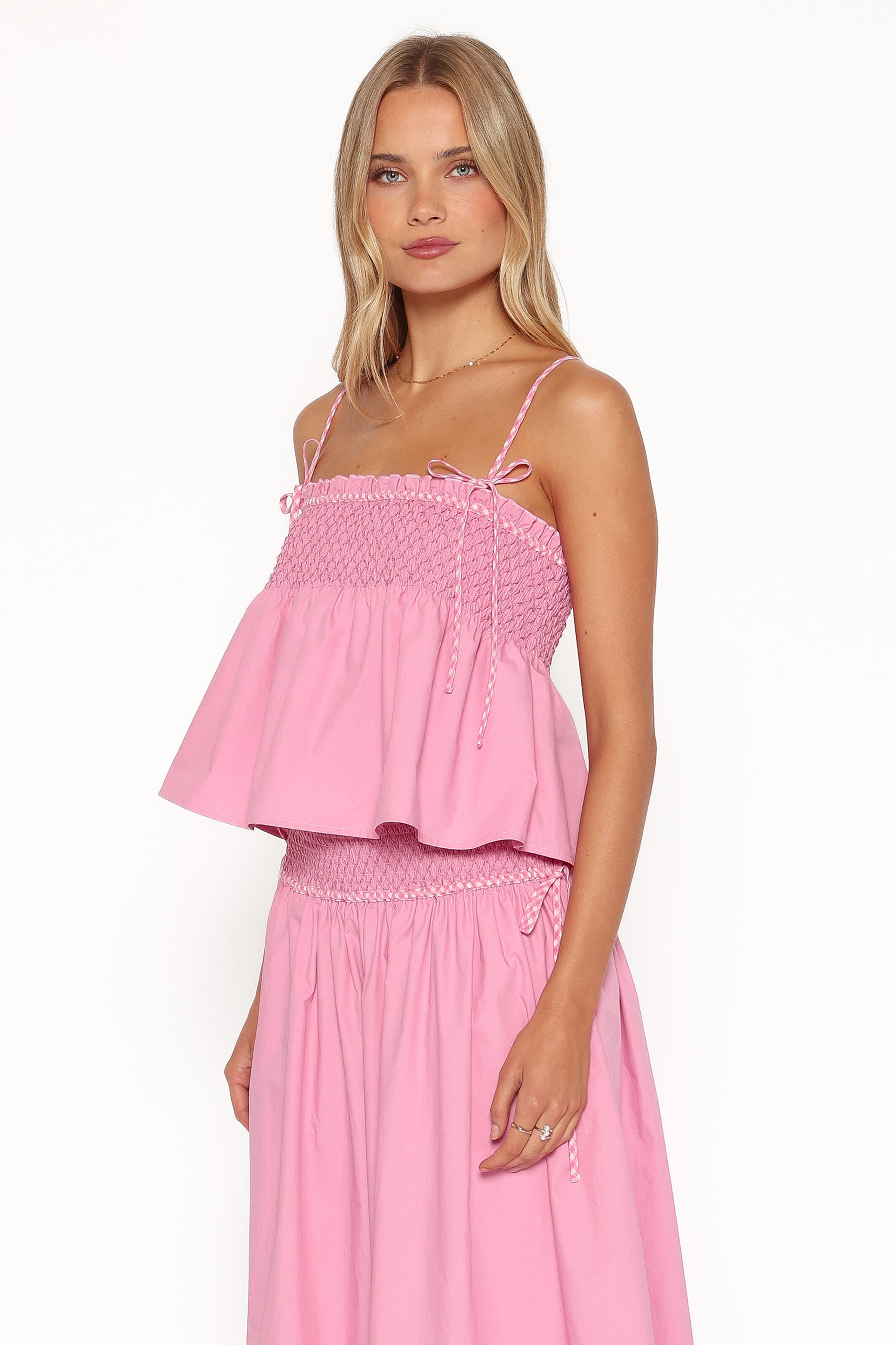 TOPS Mireille Baby Doll Top - Pink
