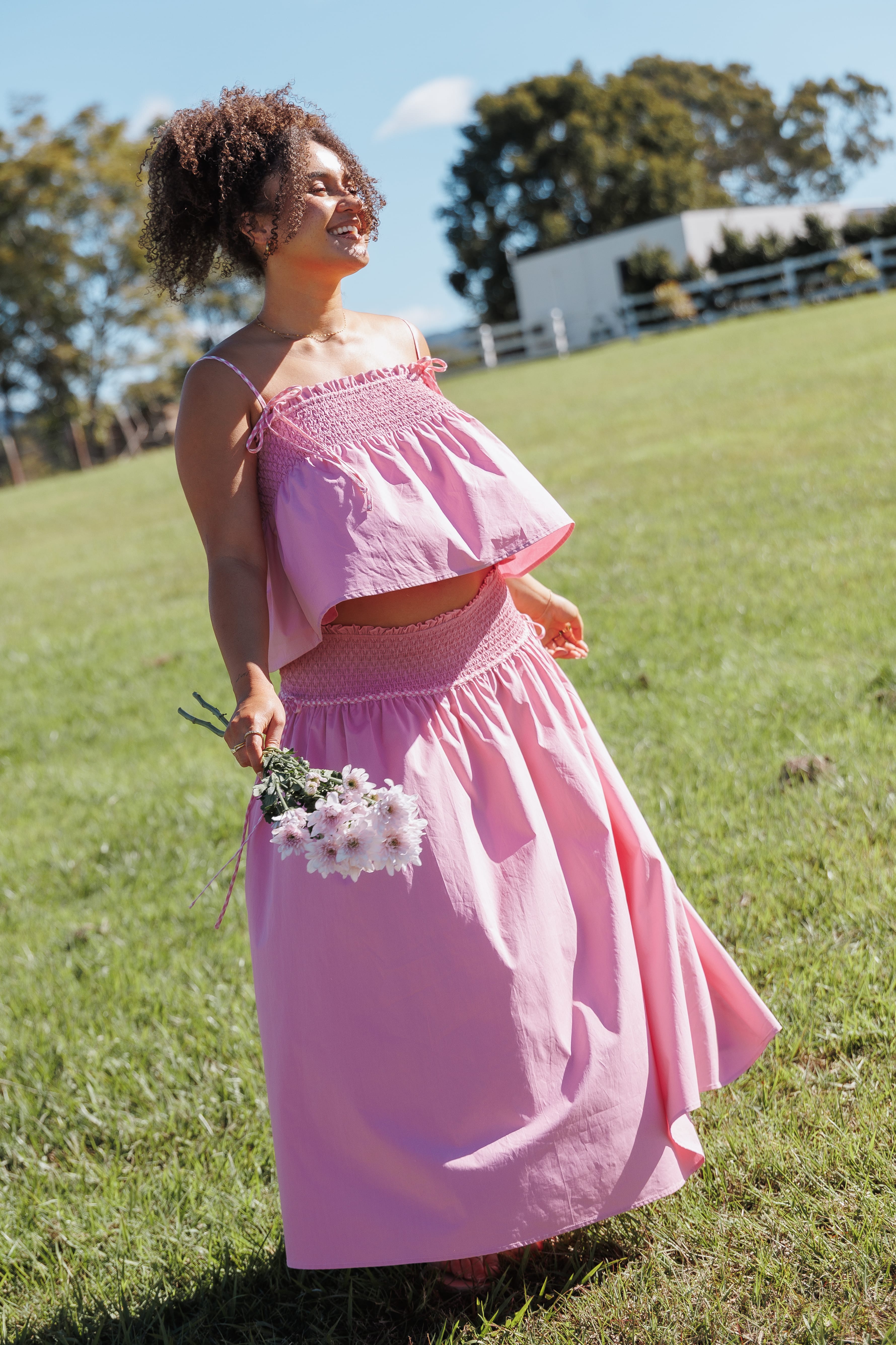 Mireille Baby Doll Top - Pink | Petal & Pup USA