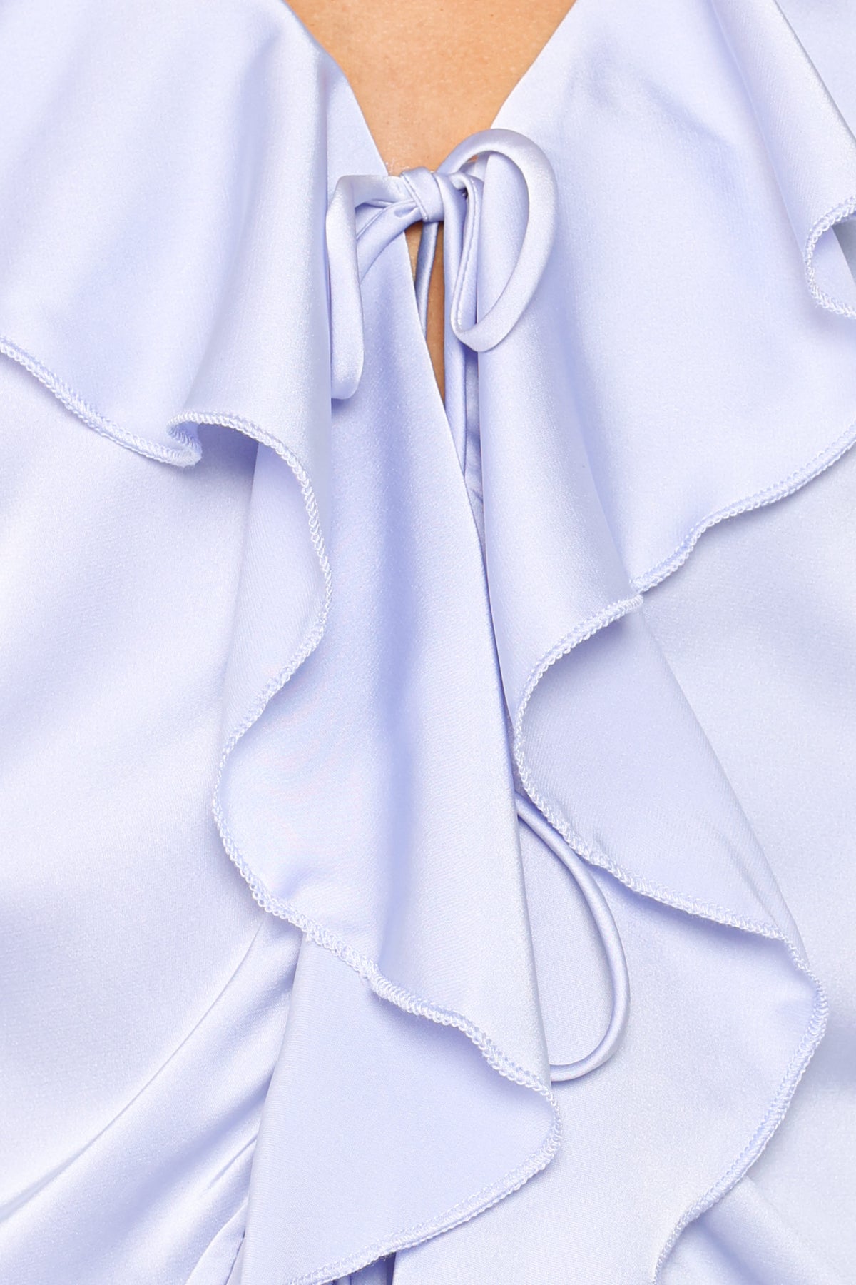 TOPS Montreux Frilled Top - Blue