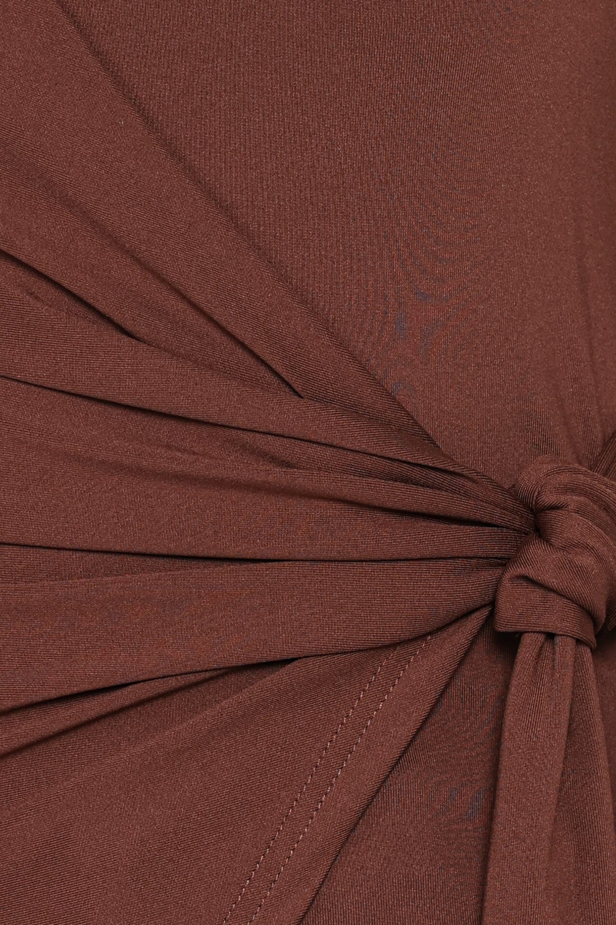 TOPS Noah Gathered Knit Top - Chocolate