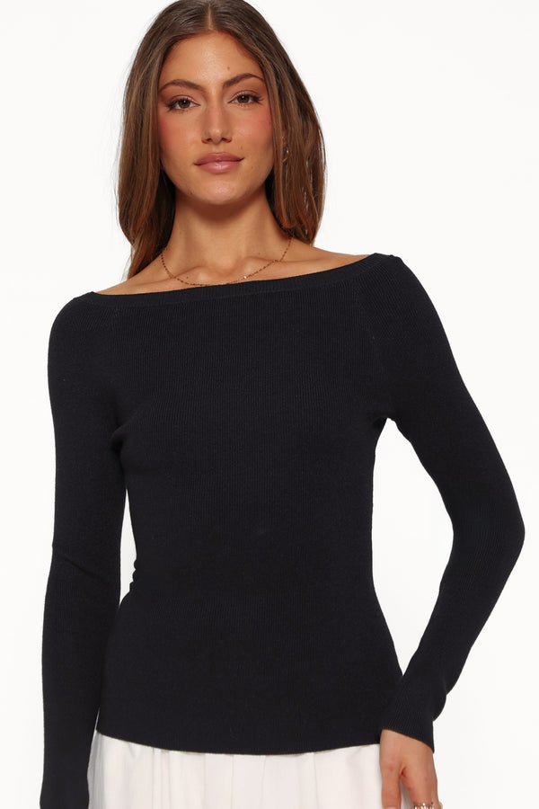 TOPS Presley Knit Top - Black