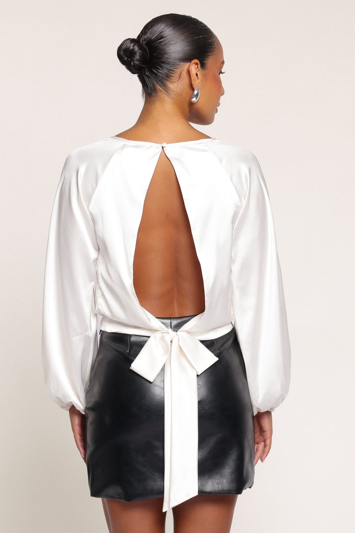 TOPS Remi Open Back Top - Cream