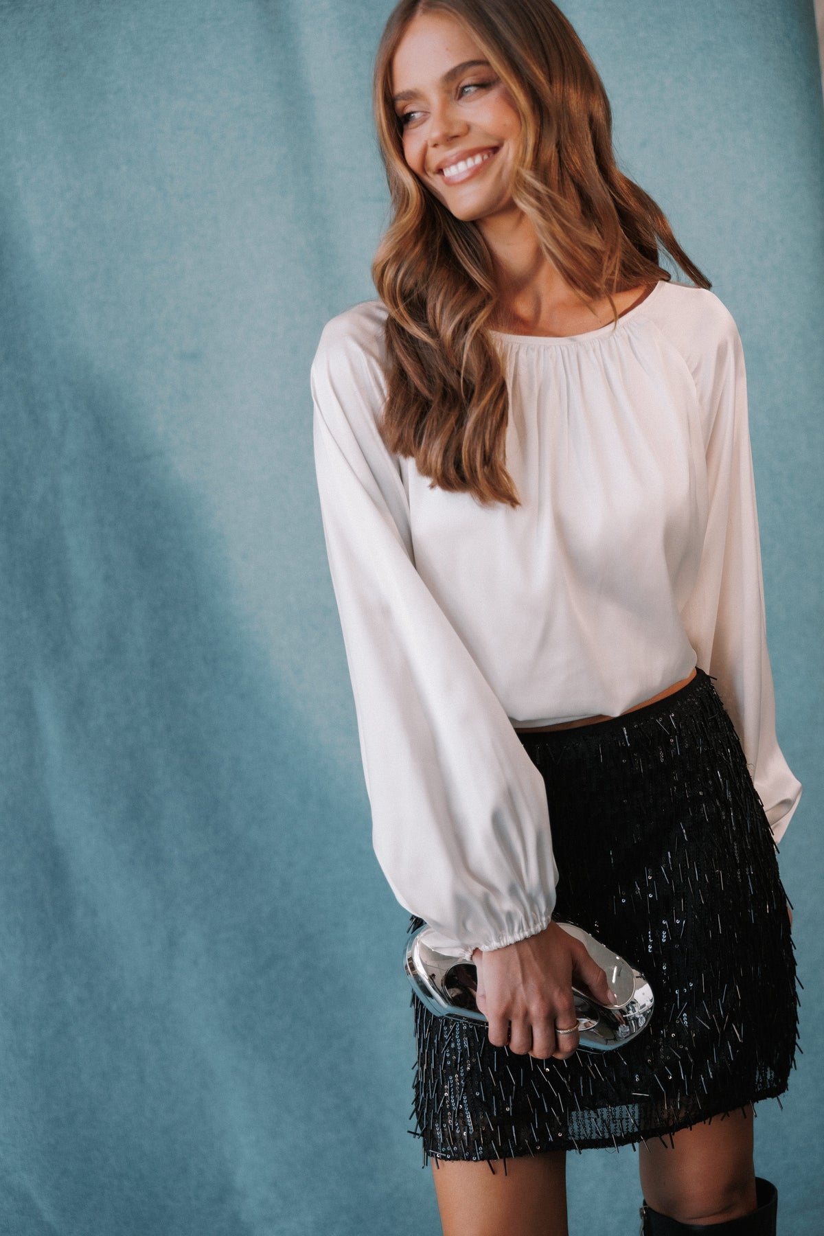 TOPS Remi Open Back Top - Cream