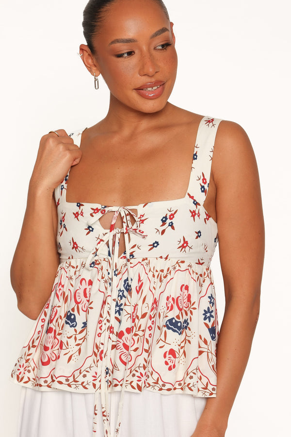TOPS Ronnie Top - Cream