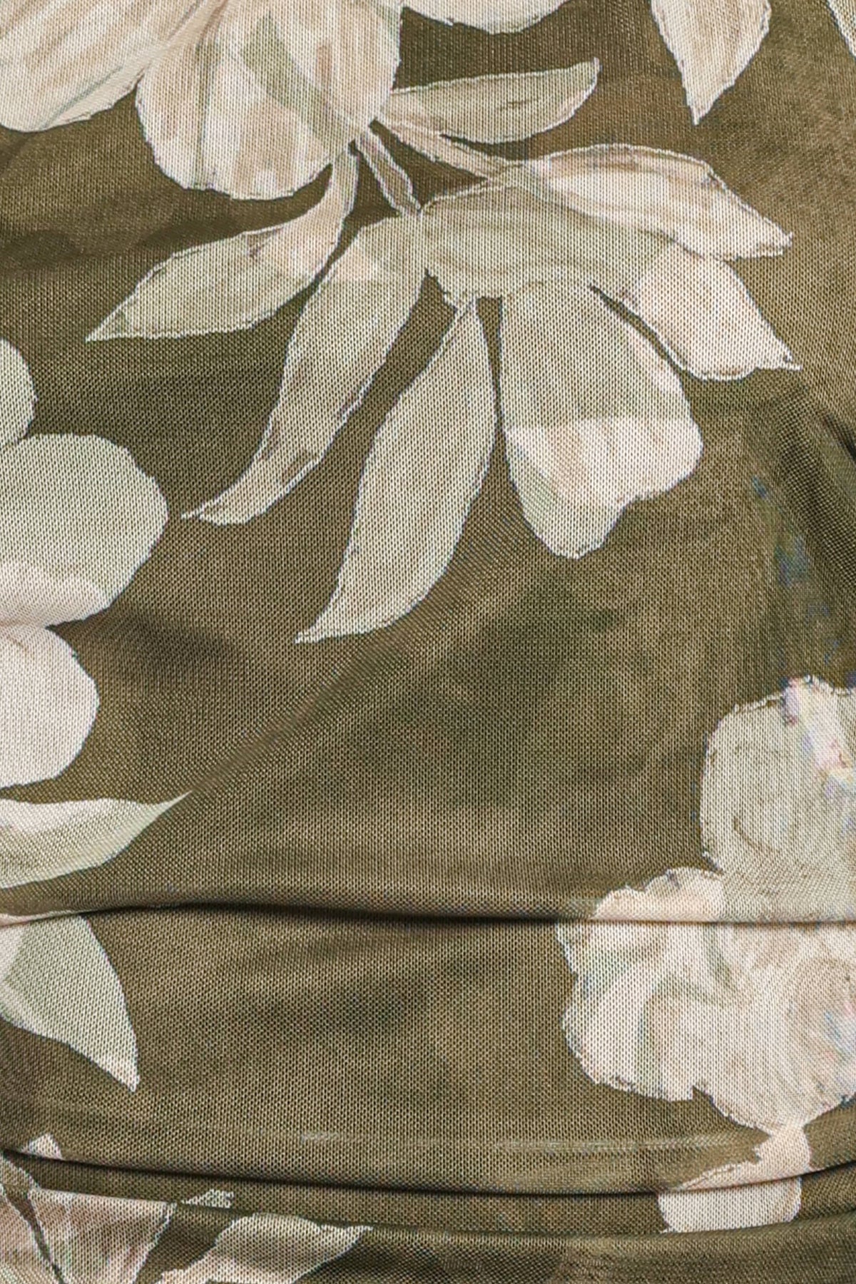 TOPS Sinthia Off Shoulder Top - Green Floral