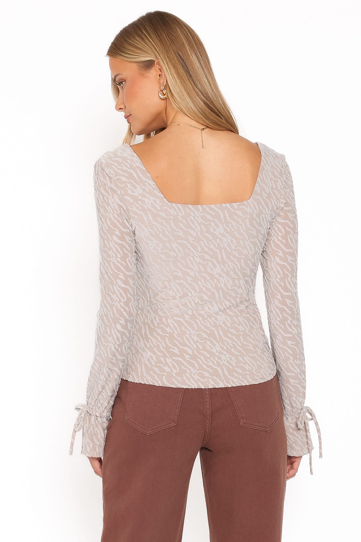 TOPS Sterling Long Sleeve Top - Brown