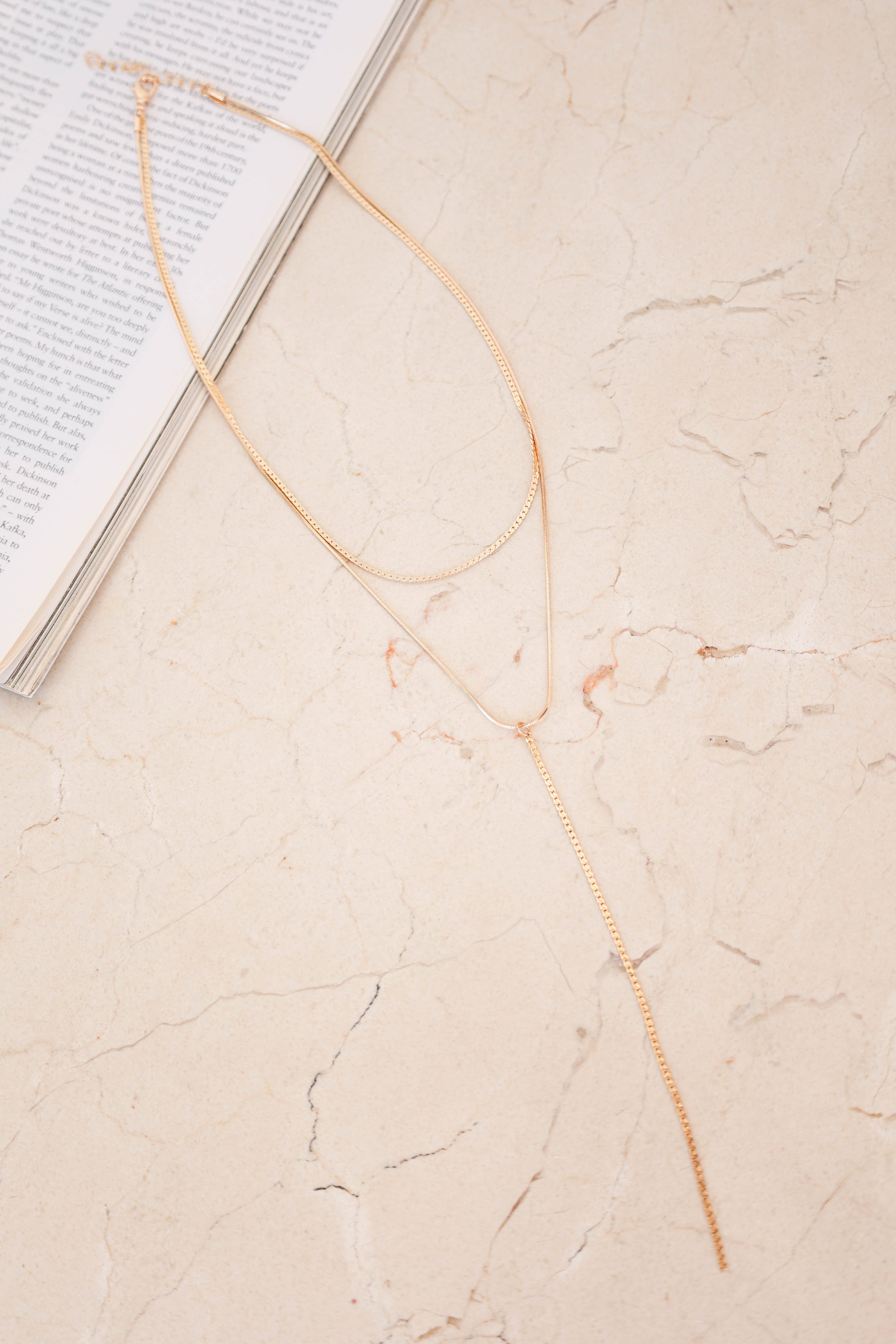 Petal and Pup USA ACCESSORIES Addison Layered Necklace - Gold One Size